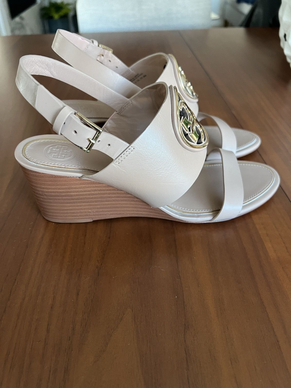 Tory Burch Tory Burch leather wedge platform shoe Size US 8 / IT 38 - 3 Thumbnail