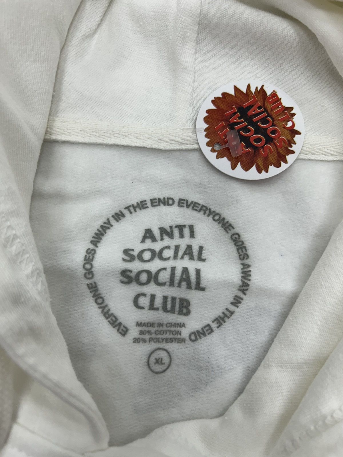 Anti Social Social Club Anti Social Social Club Polo Cutty The 101 Hoodie “White” Size US XL / EU 56 / 4 - 4 Thumbnail