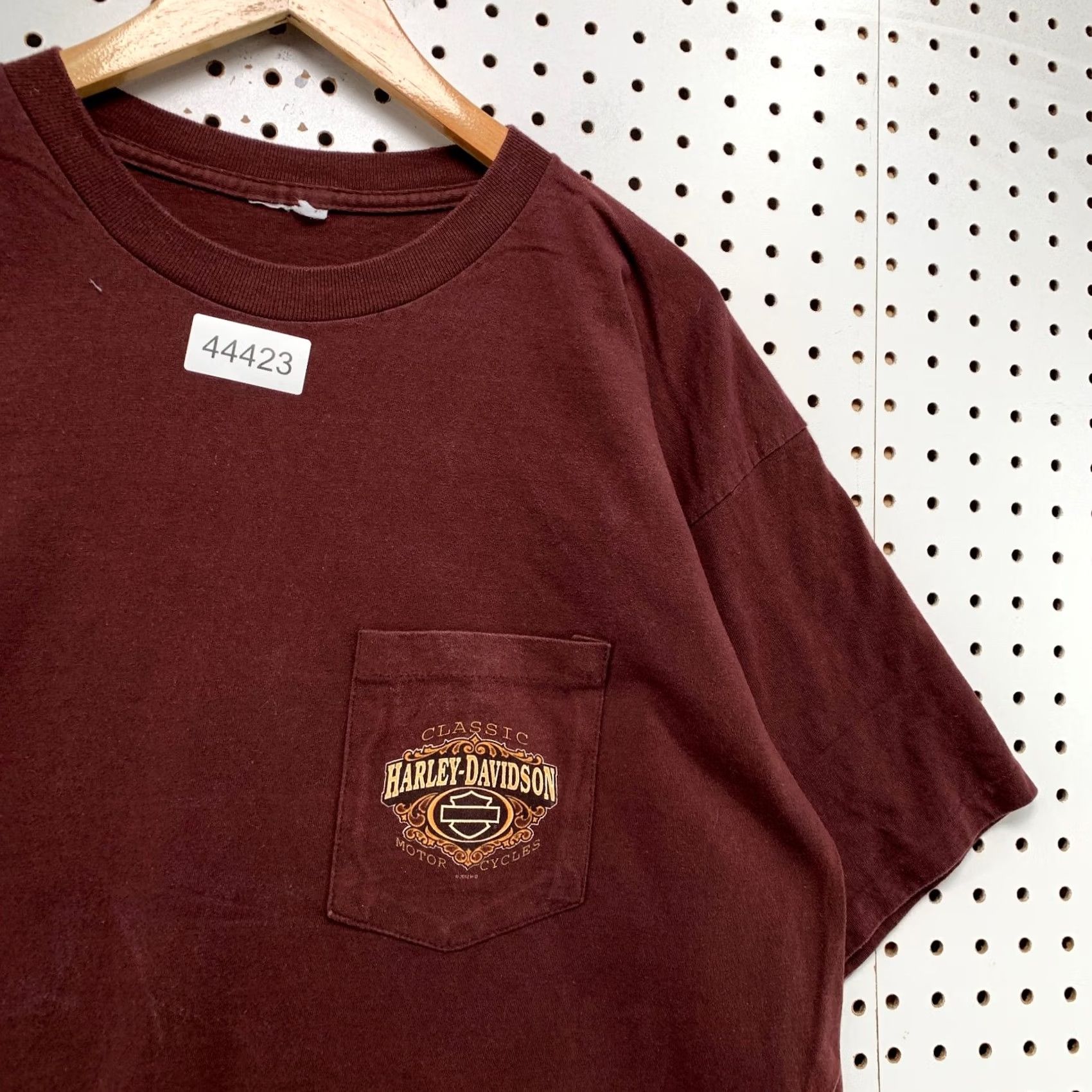 Harley Davidson VINTAGE Harley Davidson Pocket T Shirt Mens Large Maroon Thunder Mountain Loveland CO Motorcycle Size US L / EU 52-54 / 3 - 5 Thumbnail