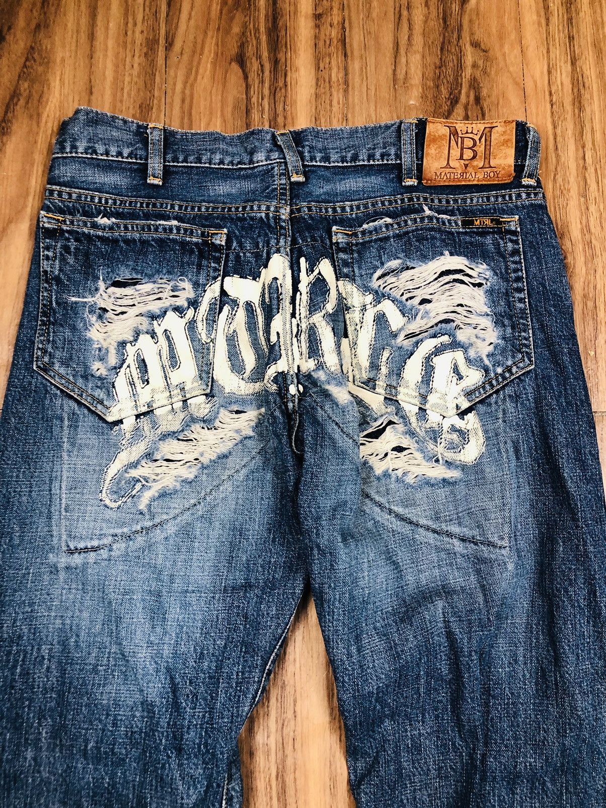 Other Material Boy Distress Jeans (35) Size US 31 - 13 Thumbnail