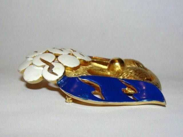 Pierre Cardin Pierre Cardin 18 kt Gold Plated Enamel Poodle Head Pin Size ONE SIZE - 2 Thumbnail