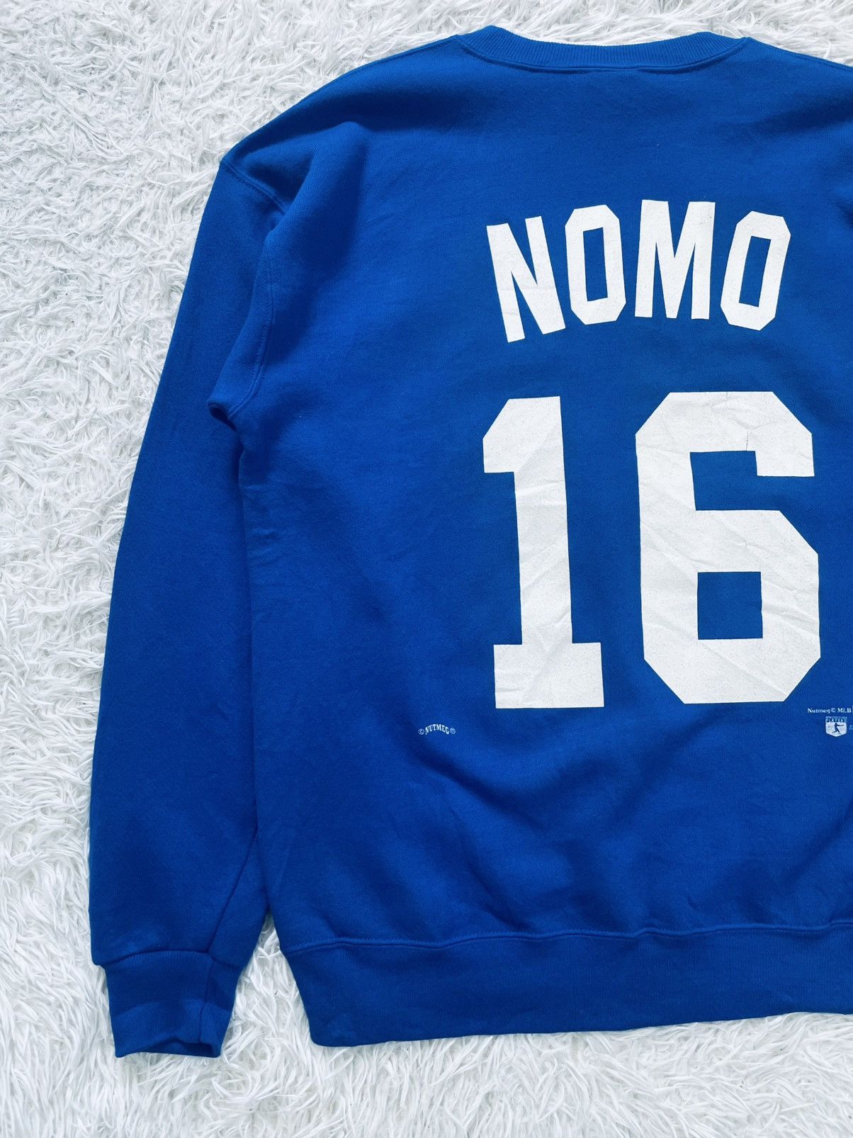 Nutmeg Vintage Nutmeg MLB 1995 Dodgers Hideo Nomo 16 Sweatshirt Size US L / EU 52-54 / 3 - 12 Thumbnail