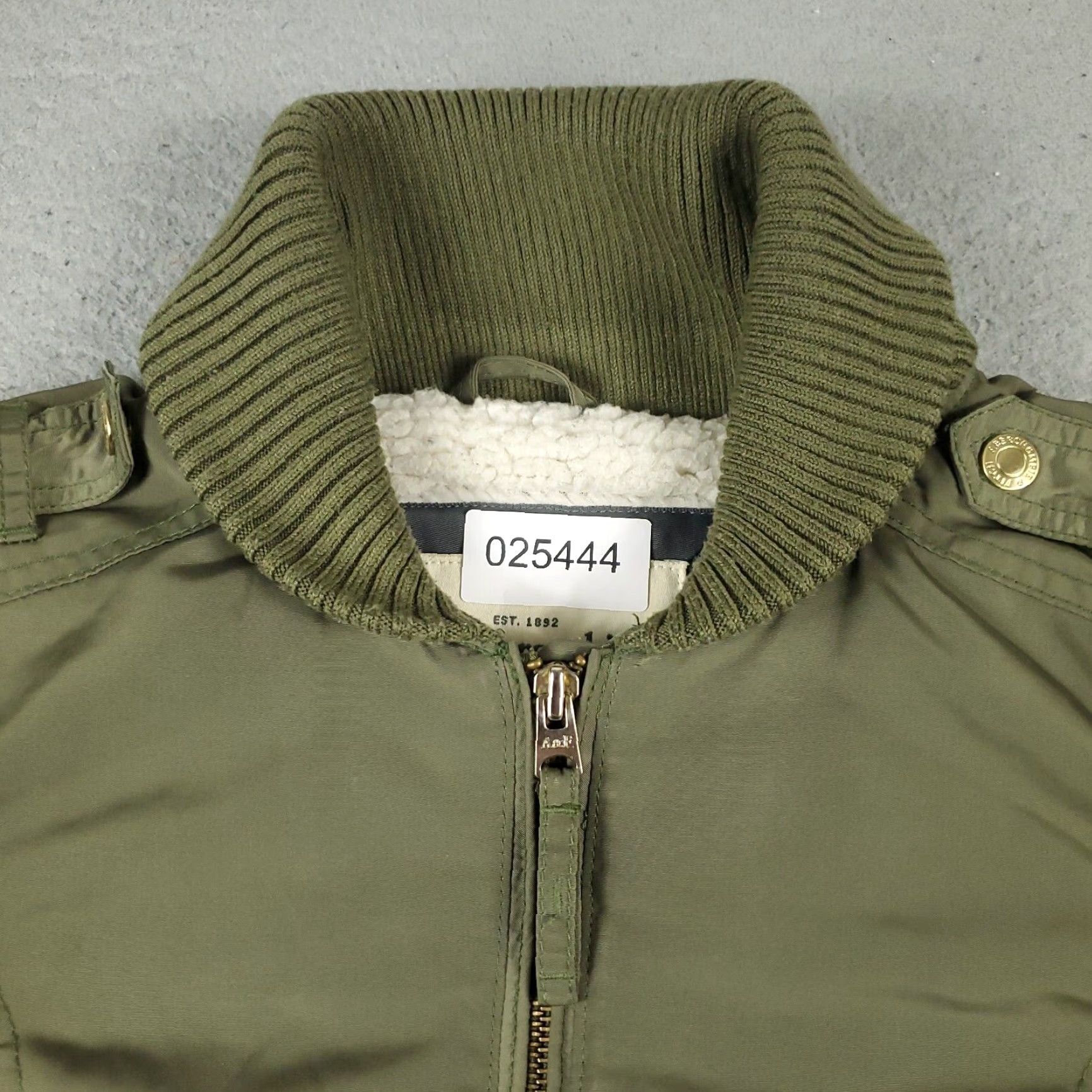 Abercrombie & Fitch Abercrombie Fitch Jacket Womens Small Green Military Bomber Full Zip Up Coat Size S / US 4 / IT 40 - 2 Thumbnail