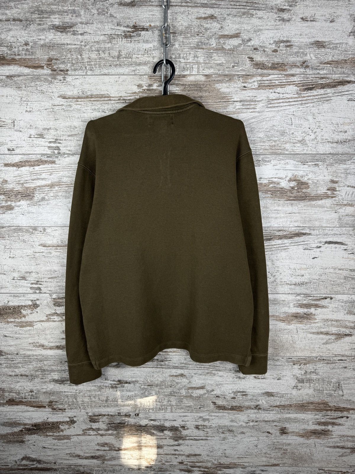 Polo Ralph Lauren Mens Vintage Polo Ralph Lauren 1/3 zip sweatshirt brown rare Size US M / EU 48-50 / 2 - 10 Thumbnail