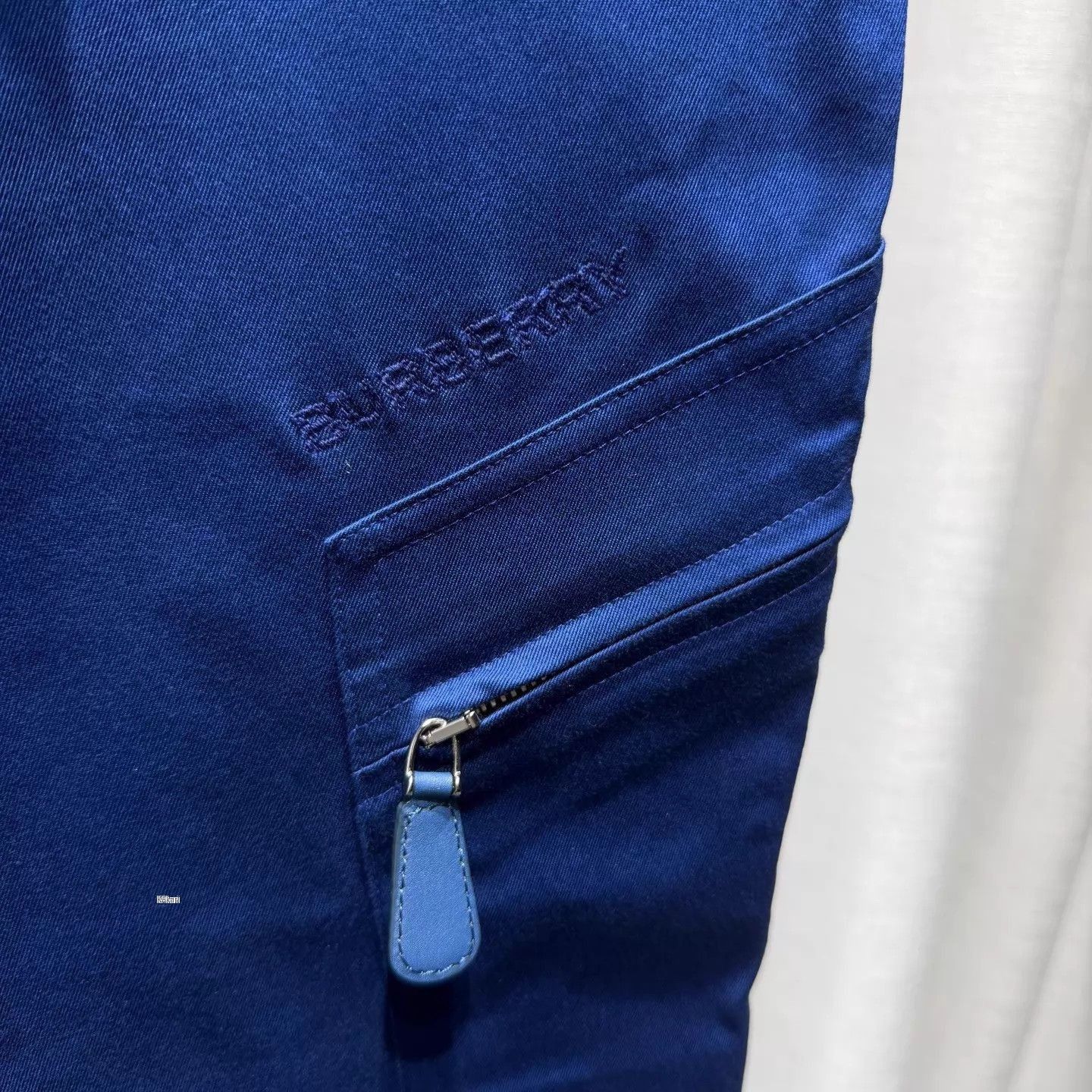 Burberry Blue Cargo Pants with Zipper Pockets Size US 30 / EU 46 - 5 Thumbnail