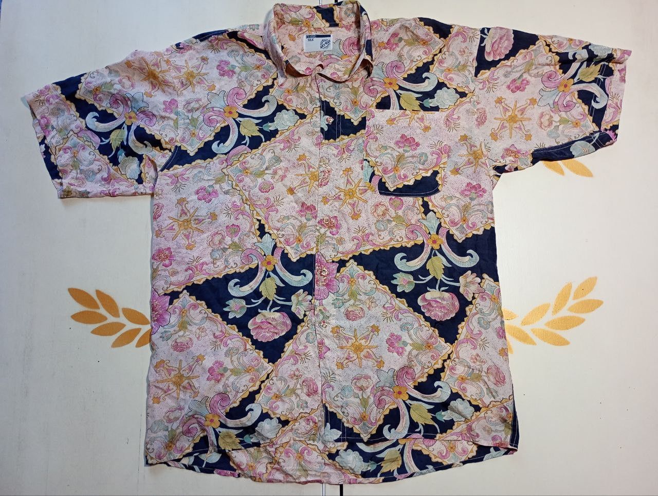 Vintage Any Way Classic Silk Shirt Vintage 90's Size US XL / EU 56 / 4 - 1 Thumbnail