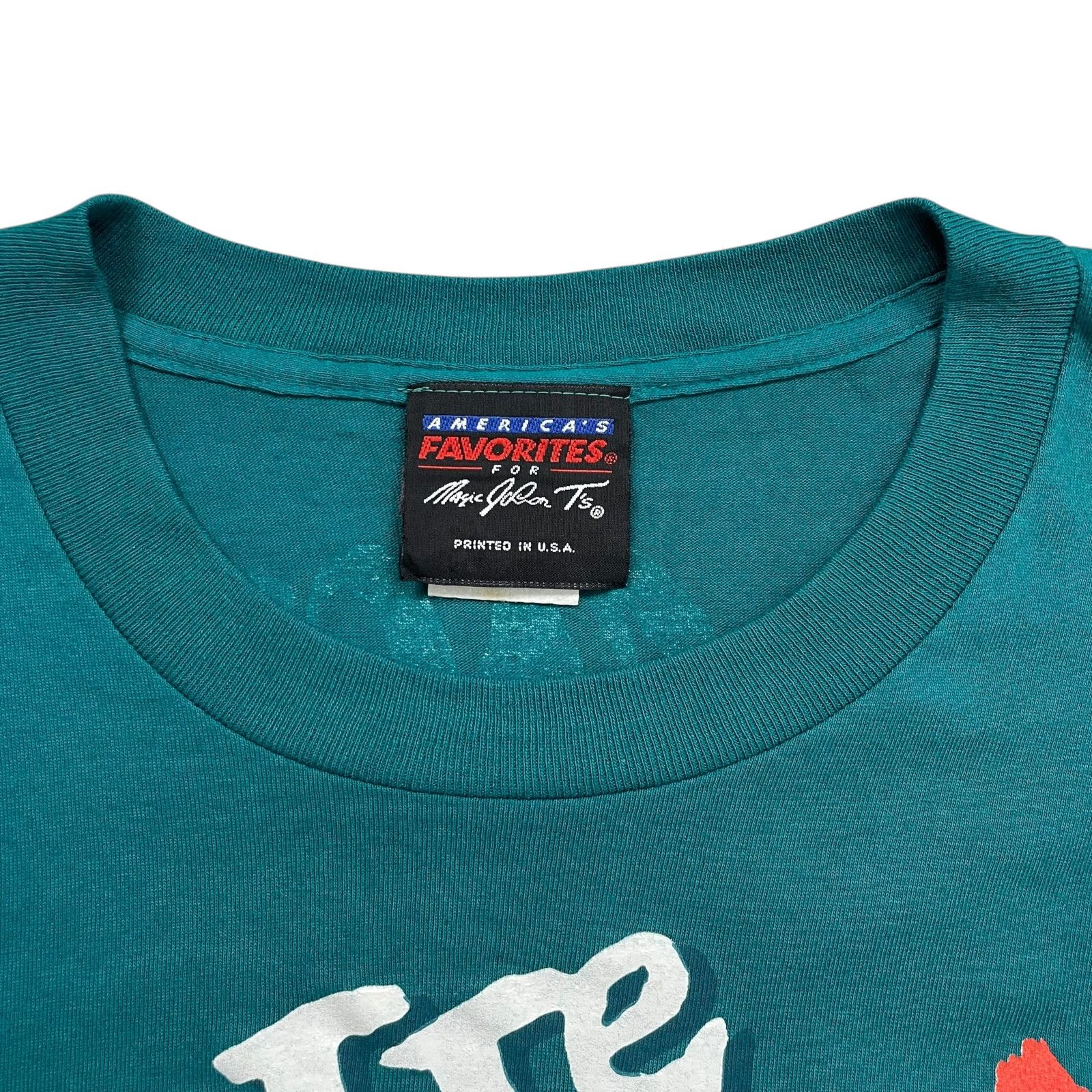 NBA VTG 90s CHARLOTTE HORNET MAGIC JOHNSON T'S AOP T-SHIRT Sz L Size US L / EU 52-54 / 3 - 6 Thumbnail