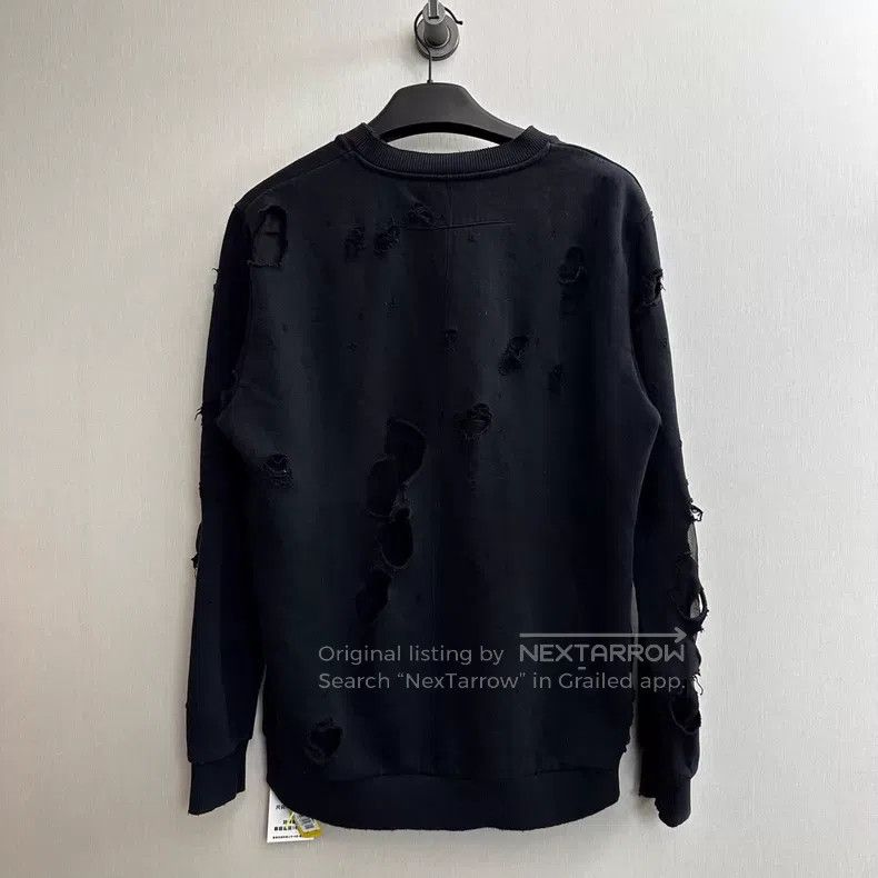 Givenchy Givenchy Black large ripped hoodie Size US M / EU 48-50 / 2 - 2 Thumbnail