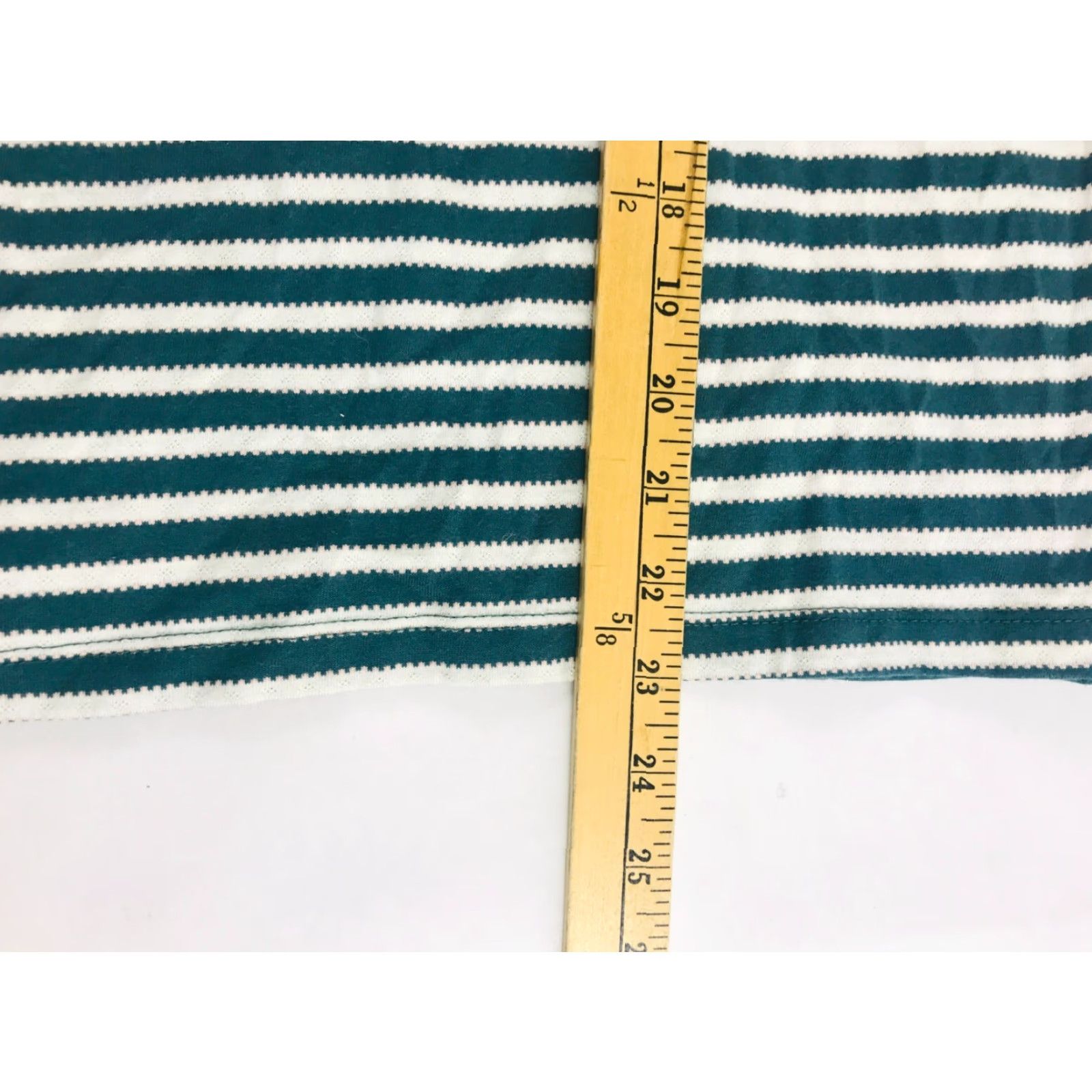 Vintage Sonoma Tank Top Women's XL Green Cream Striped Sleeveless Henley Scoop Neck - Casual Shirt T-Shirt Size XL / US 12-14 / IT 48-50 - 4 Thumbnail