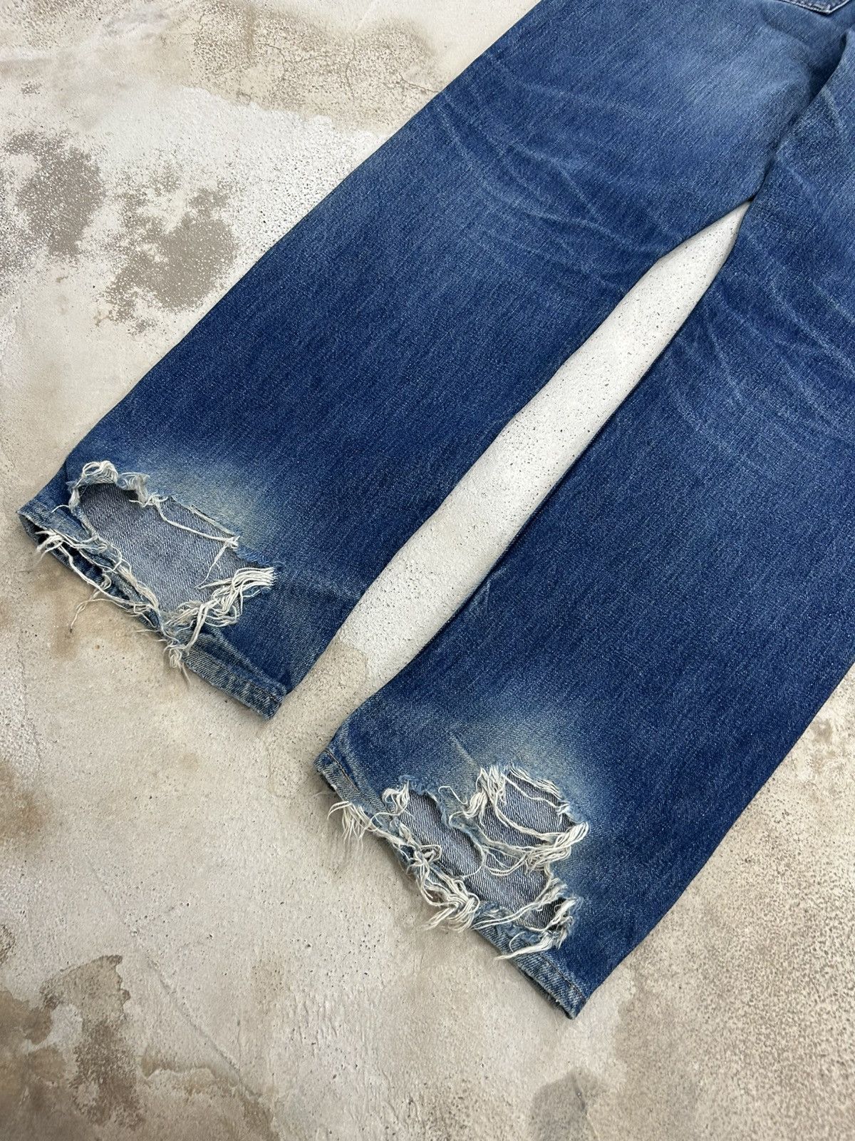 Levi's Levis 501 Jeans Distressed Shashiko Button Fly Size US 32 / EU 48 - 7 Thumbnail