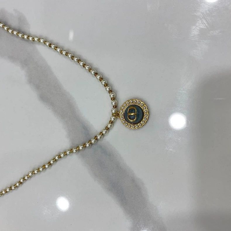 Dior Dior Pendant Pearl Necklace for Spring Summer-2506 Size ONE SIZE - 4 Thumbnail