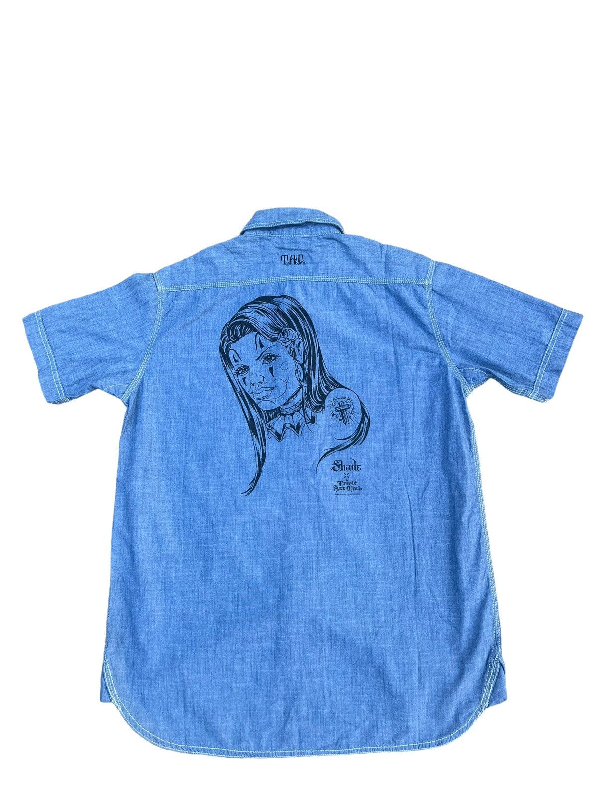 Devilock Triple Ace Club X Shade Chambray Work Shirt Size US L / EU 52-54 / 3 - 1 Thumbnail