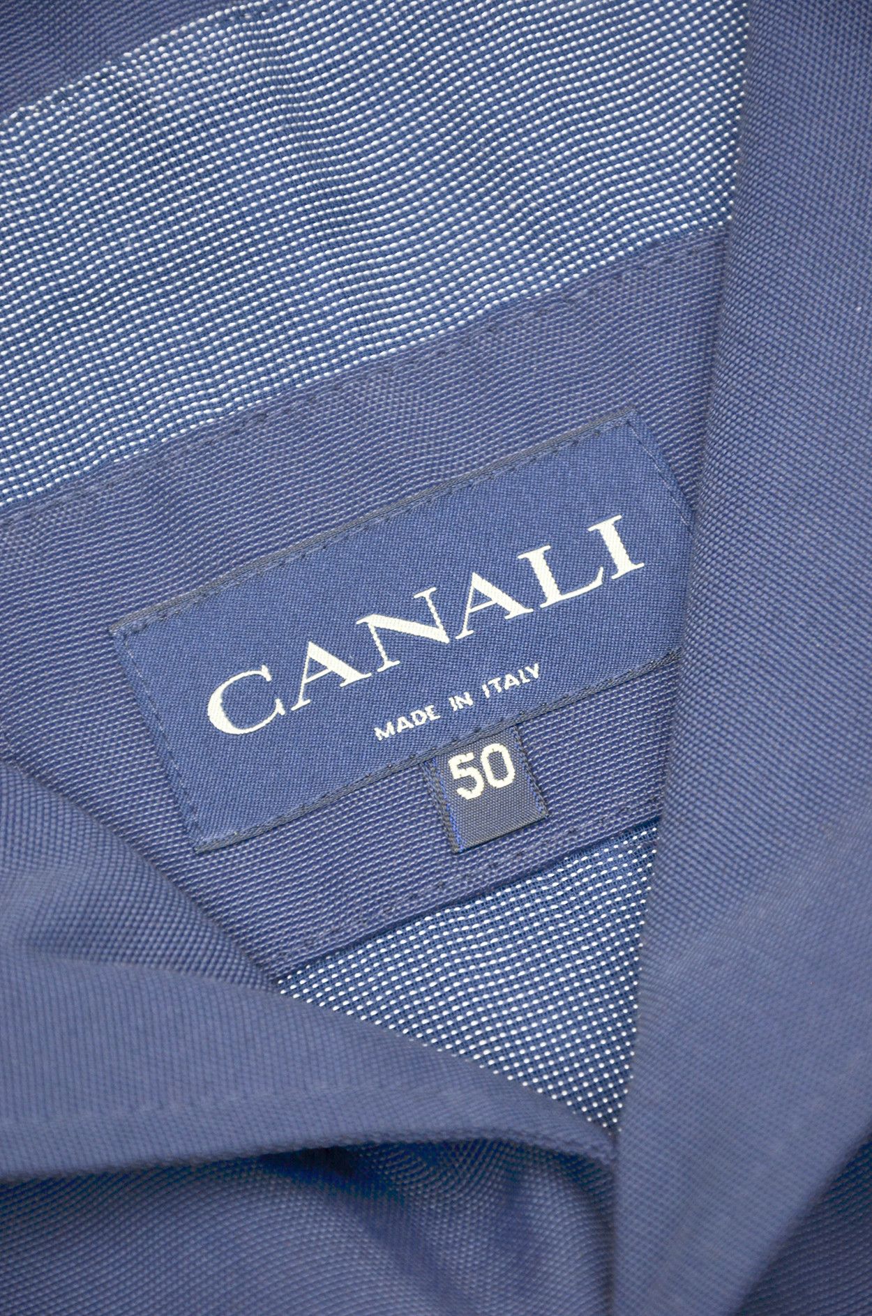 Canali Canali Navy Blue Cotton-Blend Chore Jacket size 50 Size US M / EU 48-50 / 2 - 9 Thumbnail