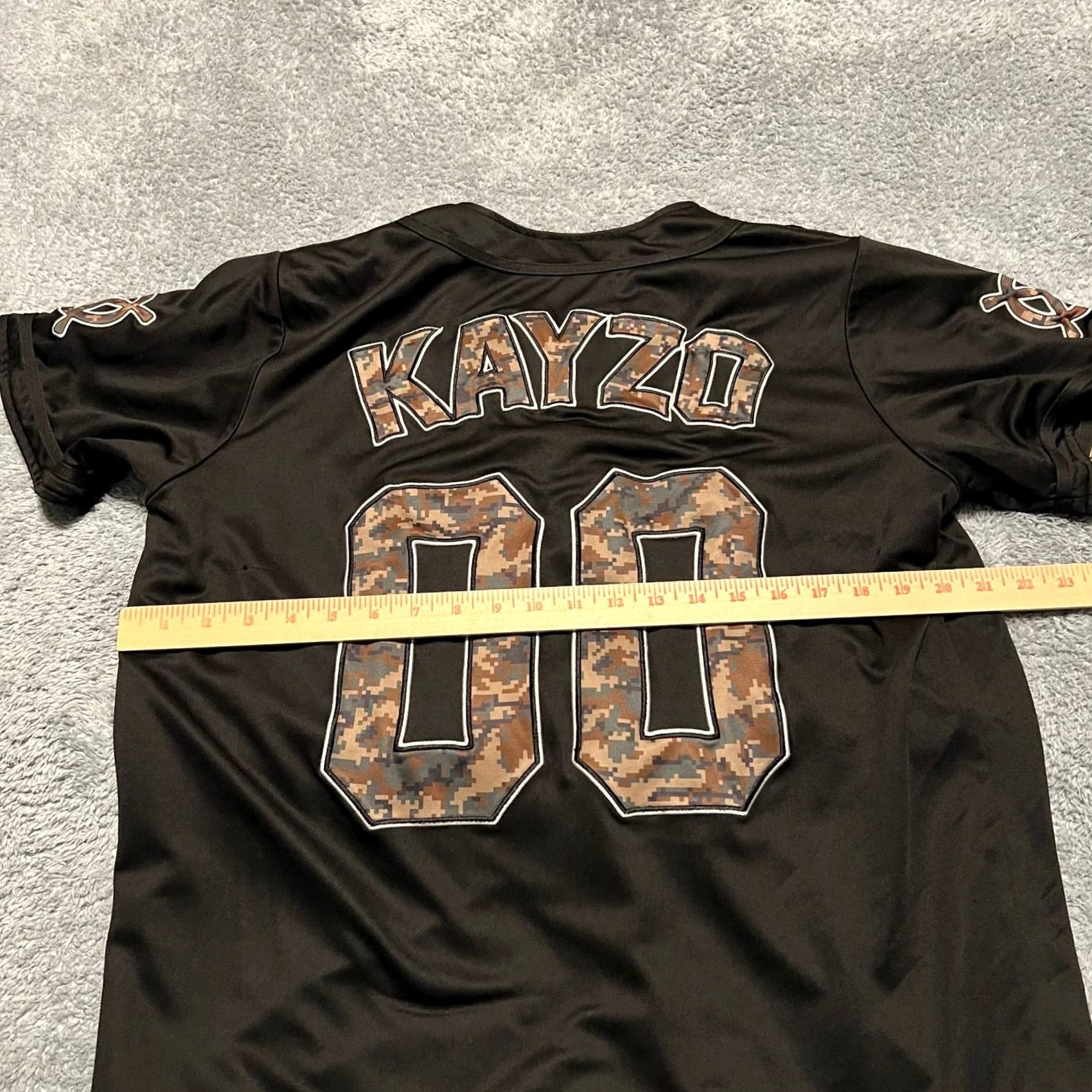 Vintage Kayzo Unleashed Jersey Mens Medium 00 Camo Reversible Button Shirt Y2K Size US M / EU 48-50 / 2 - 6 Thumbnail