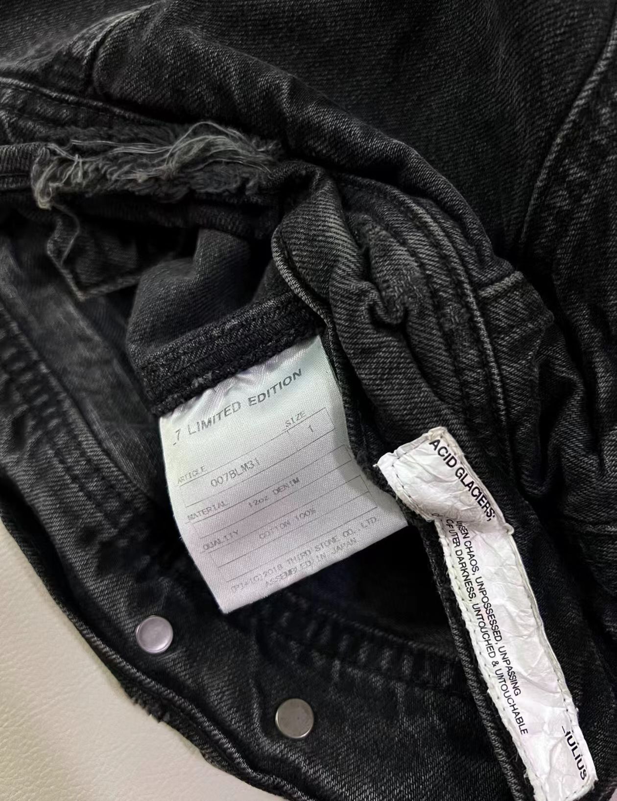 Julius Julius_7 Destruction denim jacket 2412-Nextarrow Size US S / EU 44-46 / 1 - 8 Thumbnail