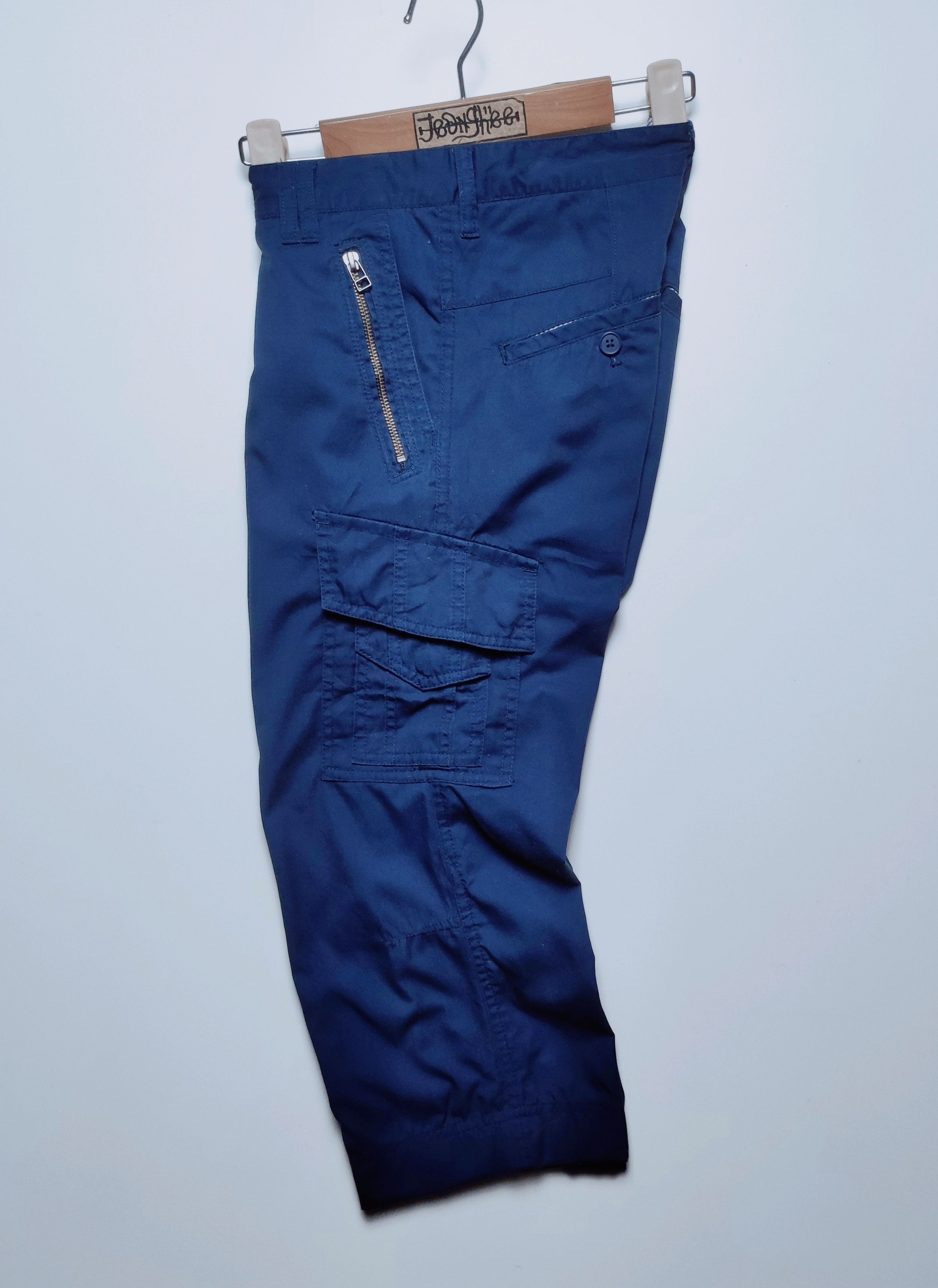 Japanese Brand Michel Klein Punk Inspired Multipocket Cargo 3/4 Pants Size US 31 - 2 Thumbnail