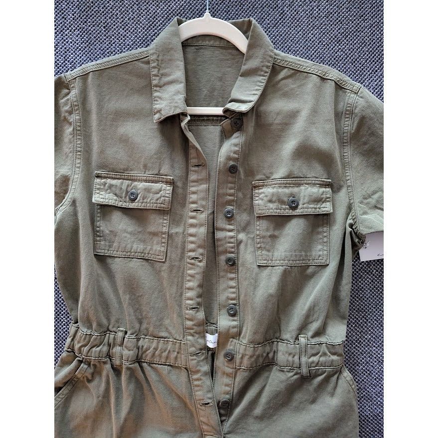 Kancan USA KanCan Olive Utility Romper - Sz L Size 30" / US 8 / IT 44 - 2 Thumbnail