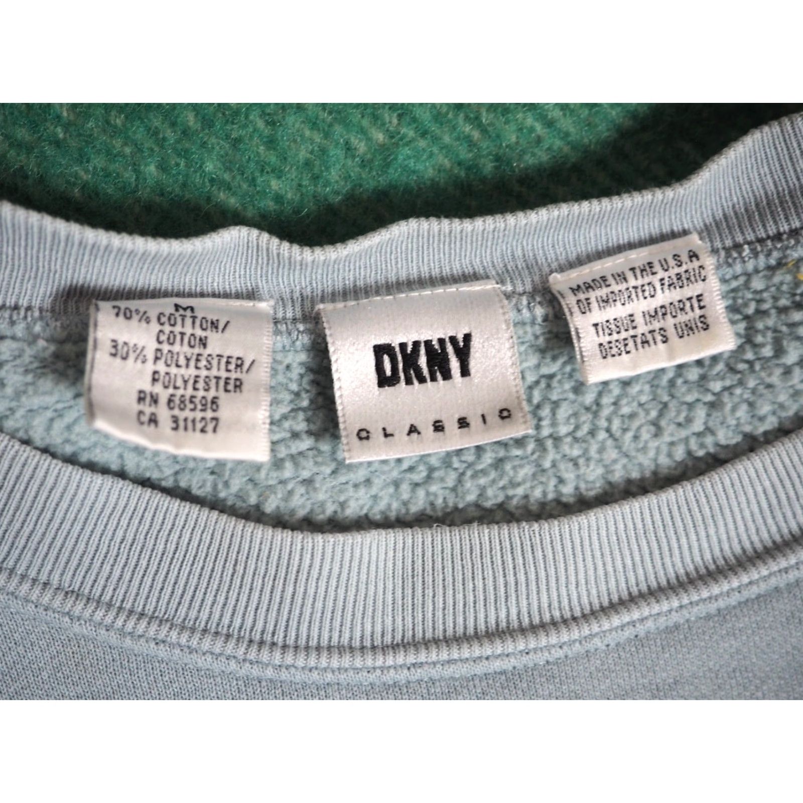 DKNY VINTAGE DKNY Athletic Dept Sky Blue Baggy USA Pullover Sweatshirt Mens M Size US M / EU 48-50 / 2 - 4 Thumbnail