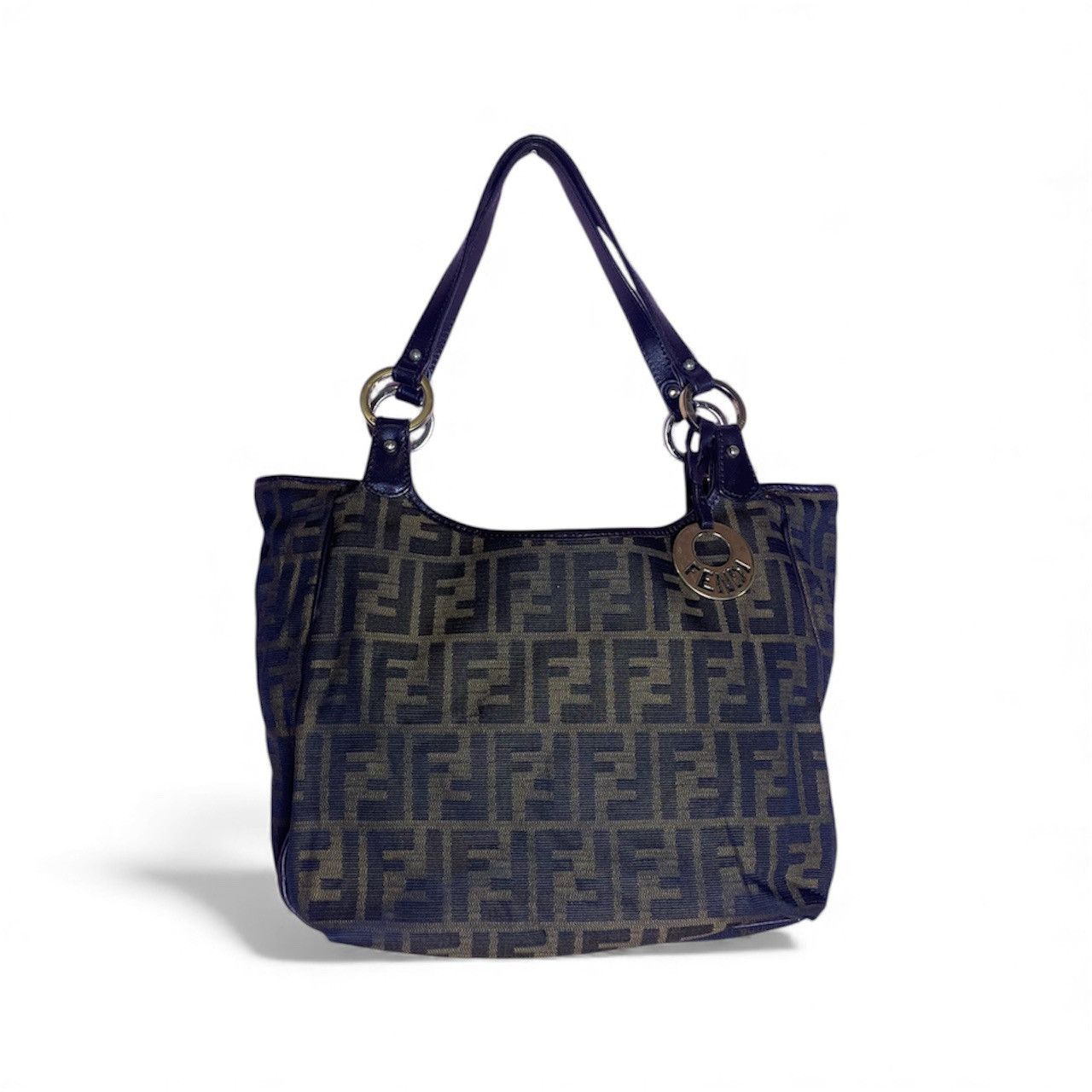 FENDI Zucca brown Canvas Chef Tote bag/hand bag