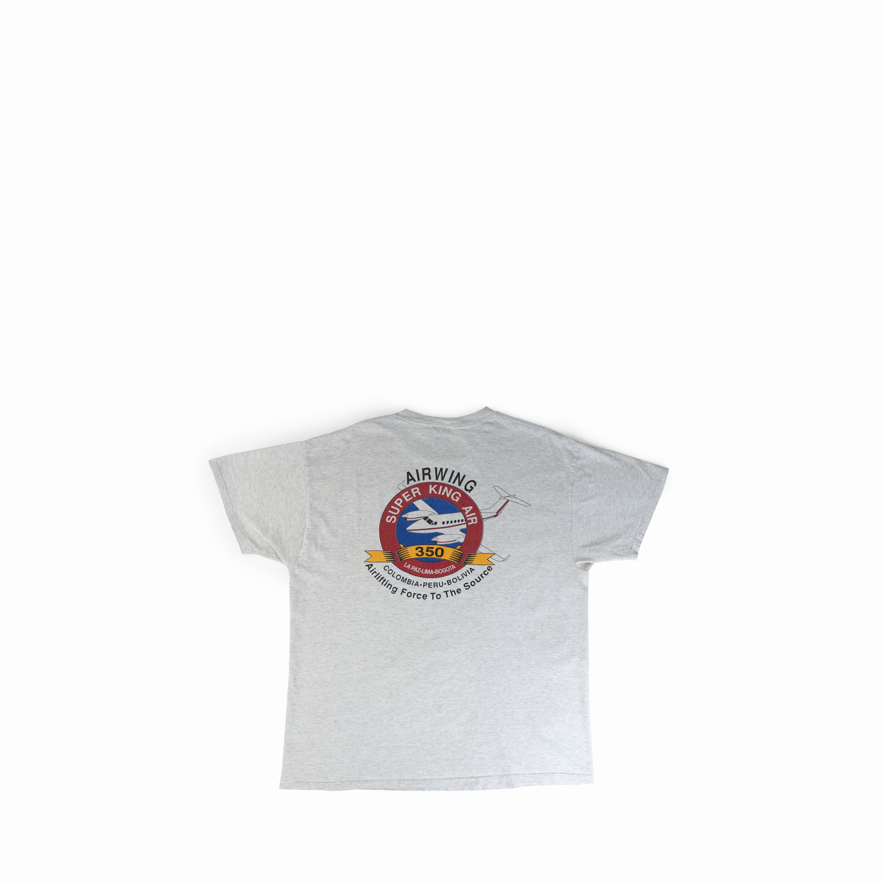 Vintage Vintage 1990's Super King Air Plane Sex Machine Tee Shirt Size US XL / EU 56 / 4 - 2 Thumbnail