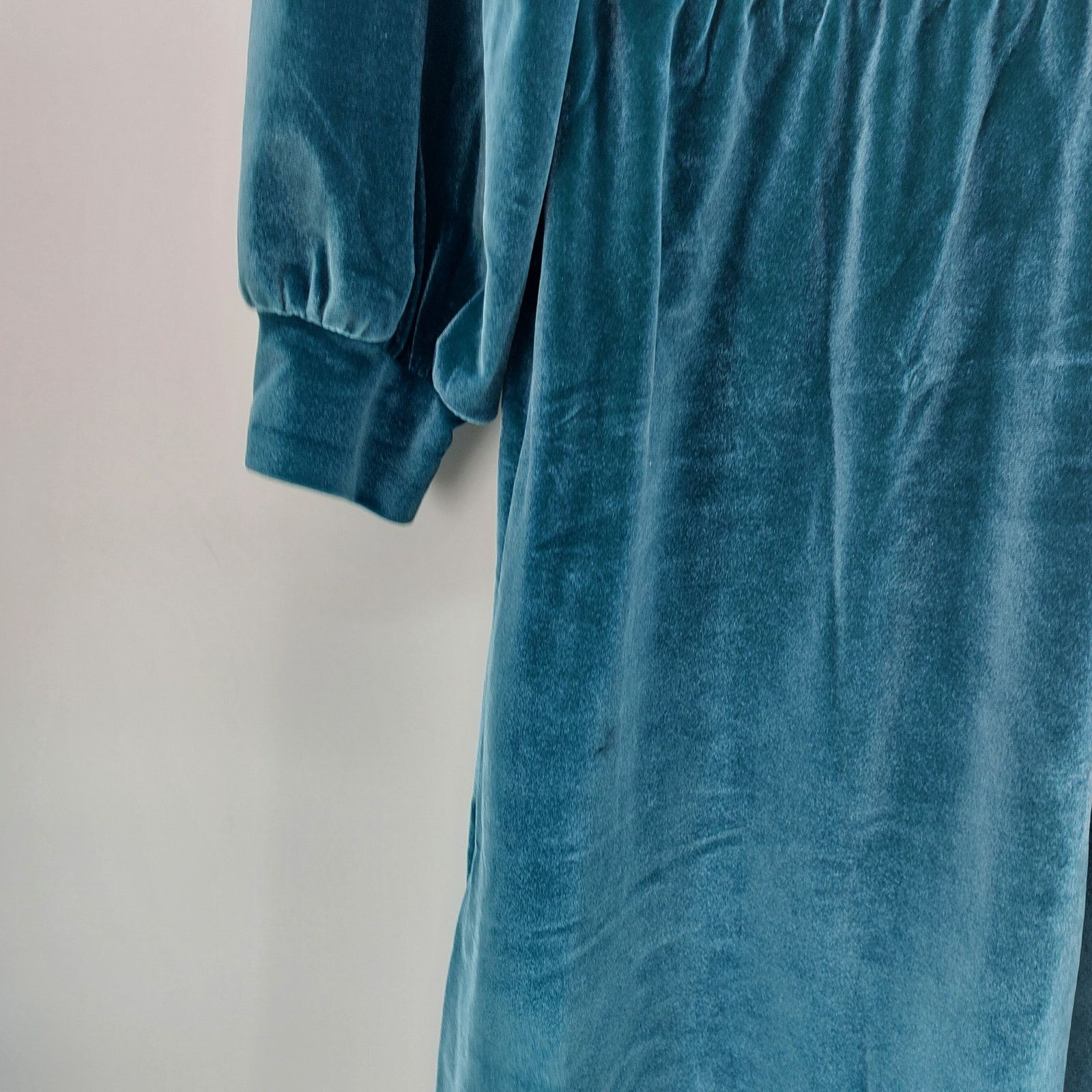 Other Candace Cameron Bure Green Velour Dress Long-sleeved MP Size M / US 6-8 / IT 42-44 - 13 Thumbnail