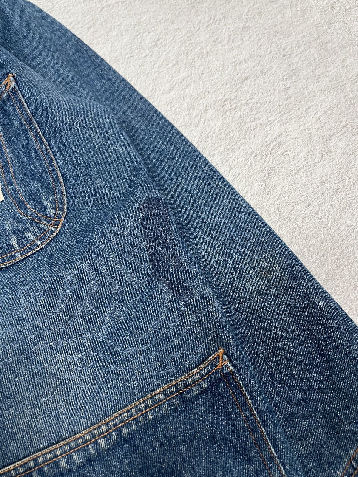 Yohji Yamamoto Up Right - Chore Denim Jacket Size US XXL / EU 58 / 5 - 4 Thumbnail