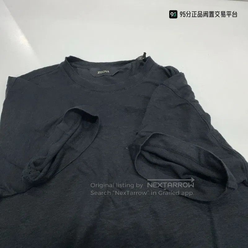 Ermenegildo Zegna Zegna Men's Solid Linen Crew Neck Short Sleeve T. Size US S / EU 44-46 / 1 - 2 Thumbnail