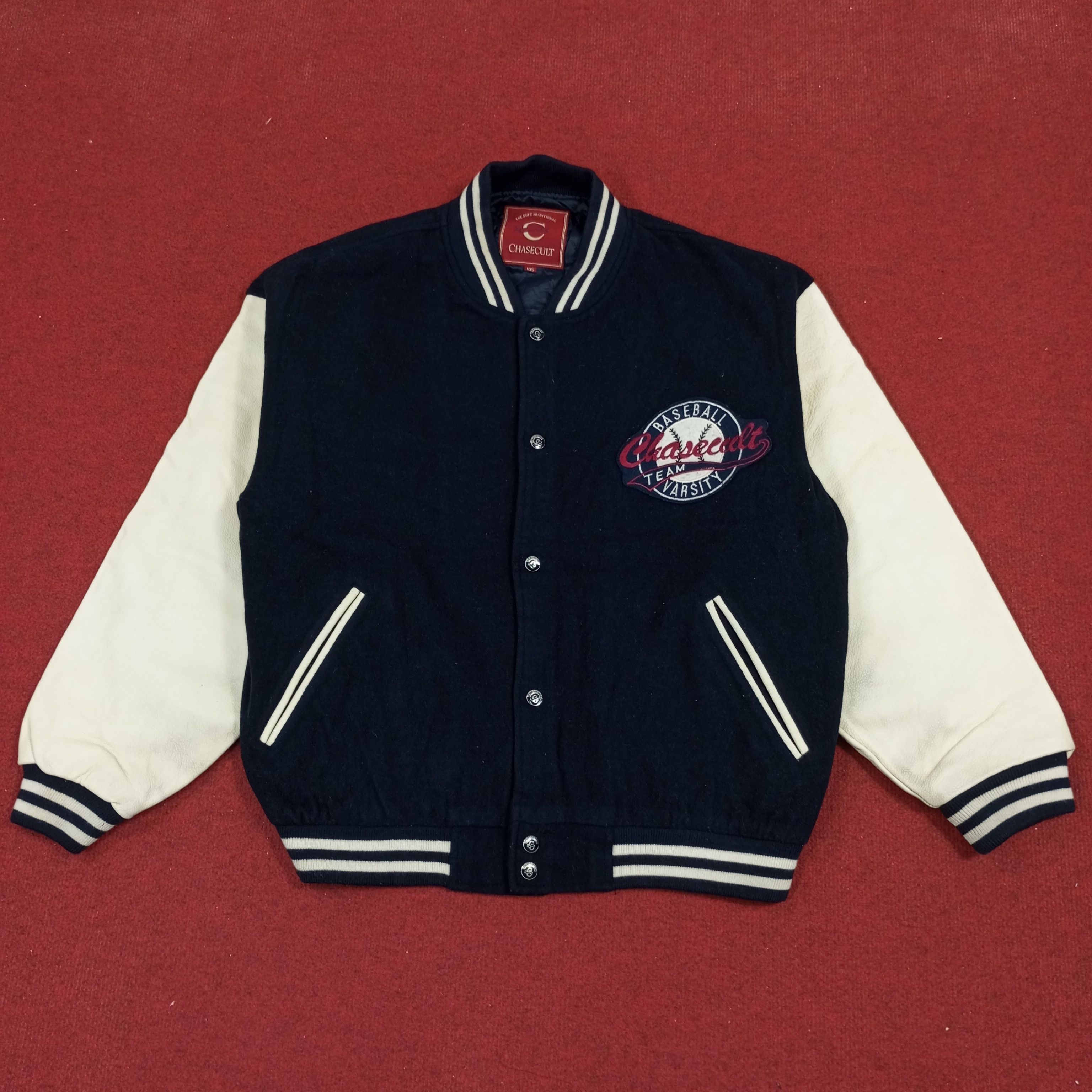 MLB × Vintage Chasecult Baseball Team Varsity Jacket Size US XL / EU 56 / 4 - 3 Thumbnail