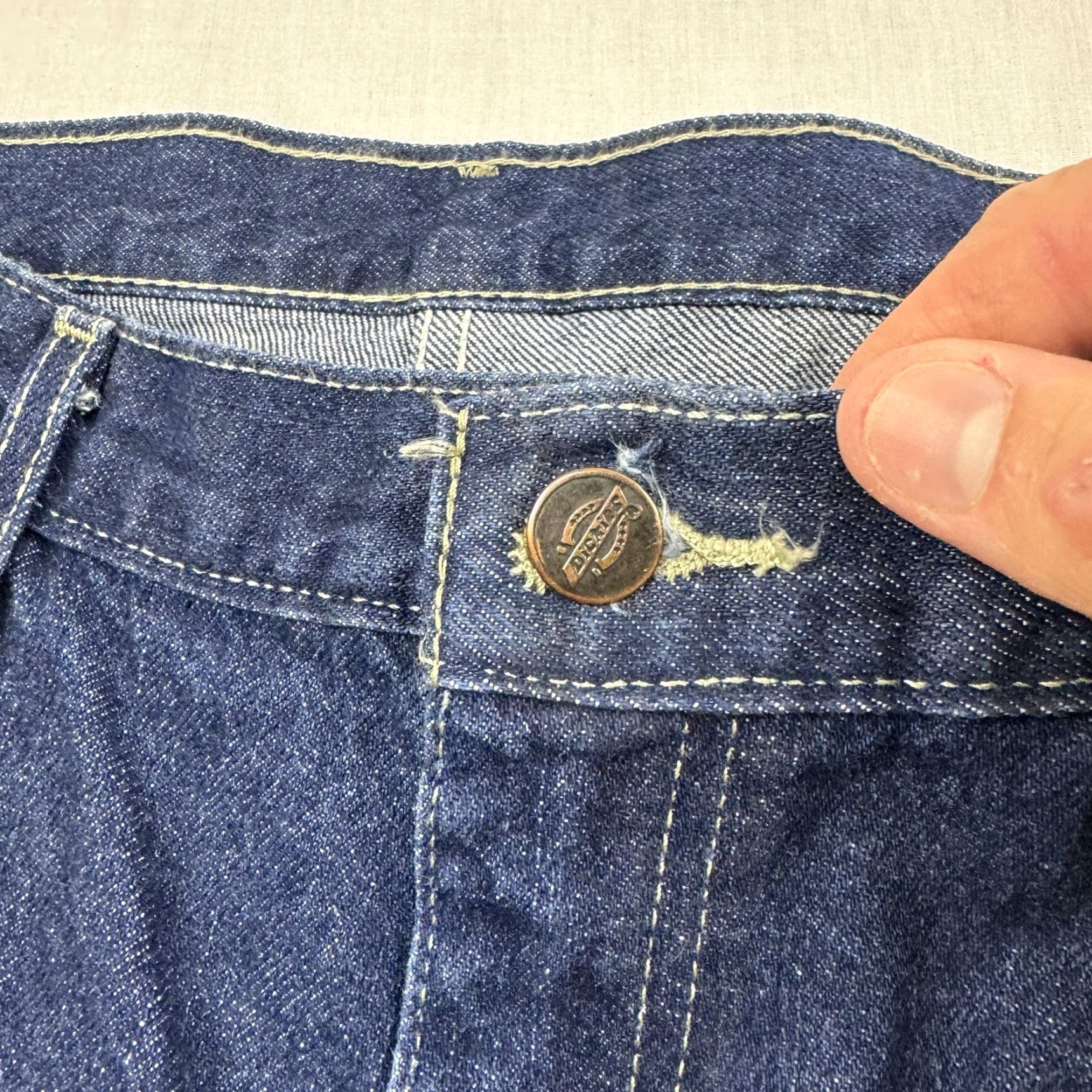 Dickies Dickies Jeans Adult 36x32 Blue Classic Y2K Hipster Baggy Punk American Workwear Jeans Mens Regular 36 Blue Punk Grunge USA 90s Size US 36 / EU 52 - 3 Thumbnail