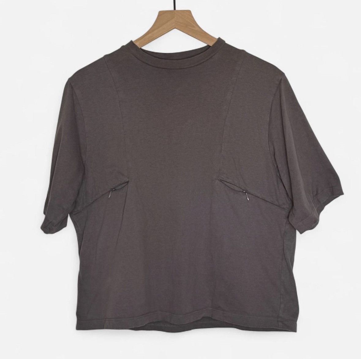 _J.L-A.L_ Grey Zipper Tee Size US S / EU 44-46 / 1 - 1 Thumbnail