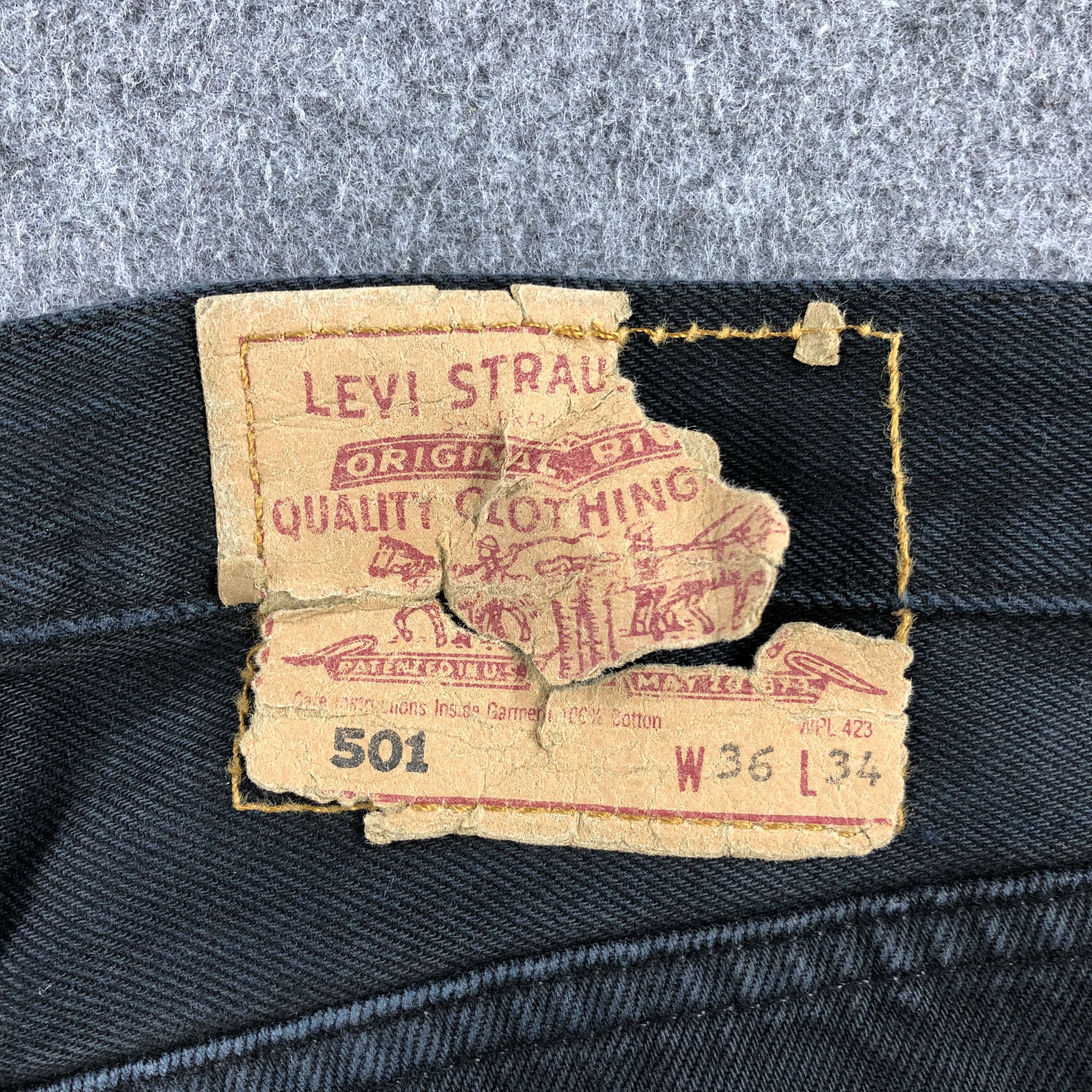 Levi's Vintage 90s Levis 501 Earth Tone Jeans-J1547 Size US 36 / EU 52 - 5 Thumbnail