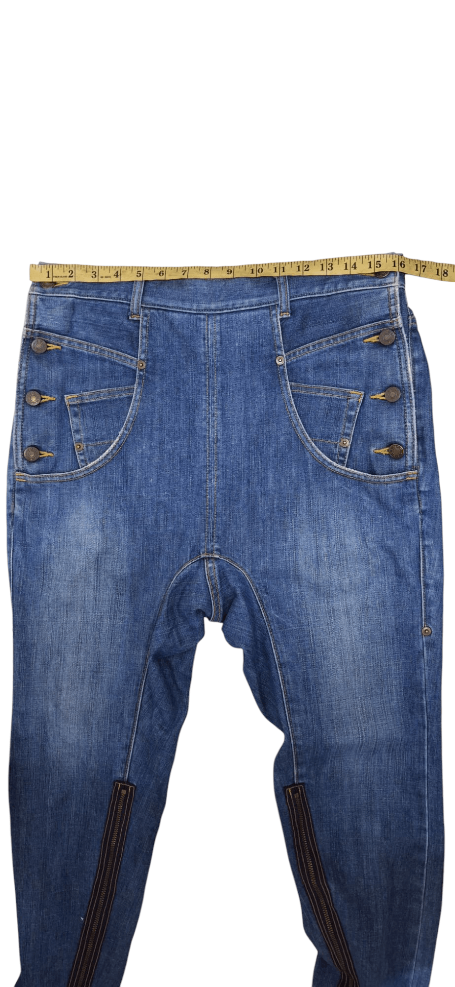 Final Home × Frapbois Rare Frapbois High Rise Leg Zipper Denim Size US 32 / EU 48 - 15 Thumbnail