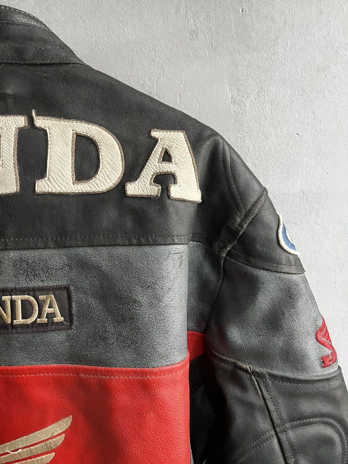 Vintage Honda Racing CBR Leather Jacket RARE ALL BLACK Size US M / EU 48-50 / 2 - 19 Thumbnail