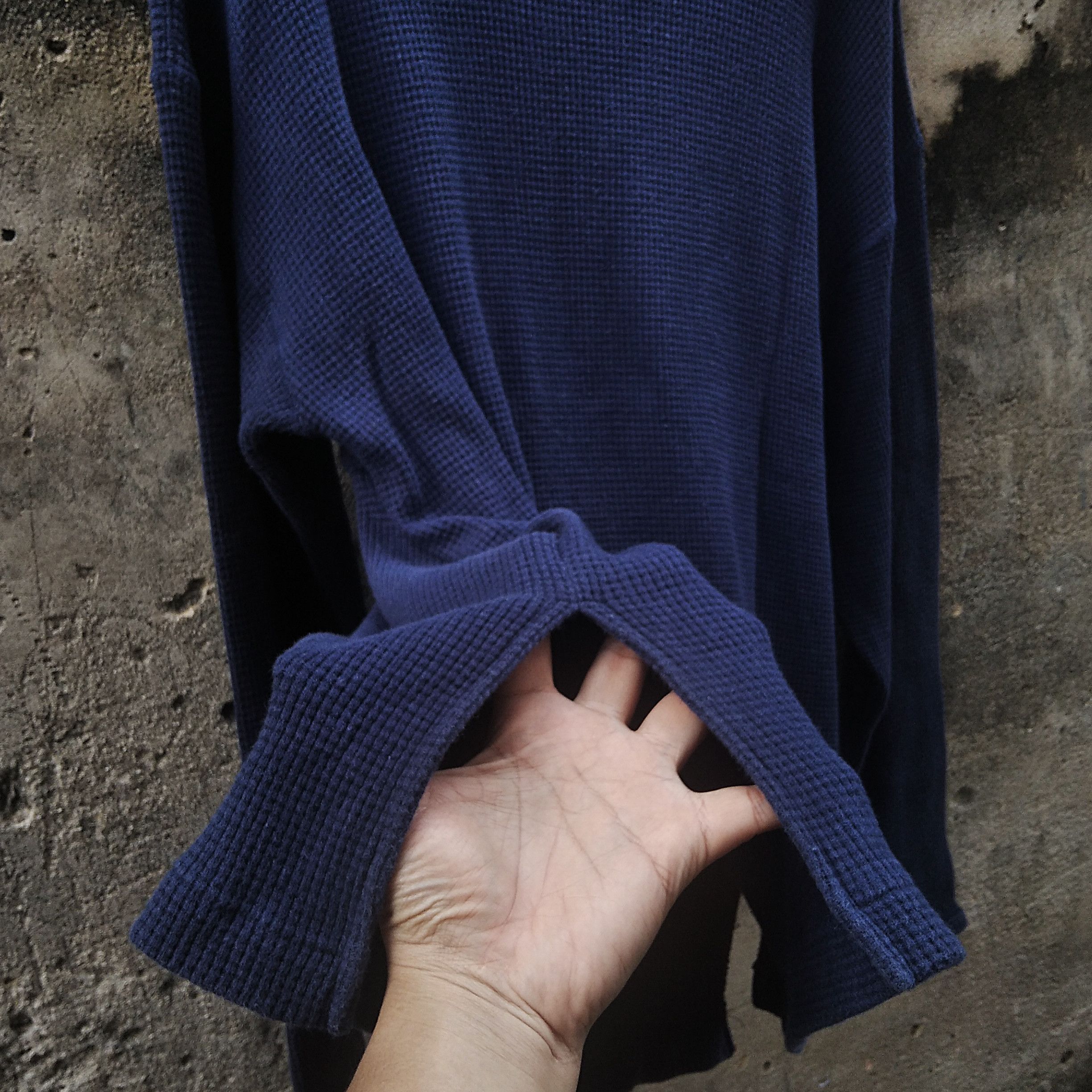 Issey Miyake Vintage 90s TETE HOMME ISSEY MIYAKE Indigo Thermal Size US XL / EU 56 / 4 - 5 Thumbnail