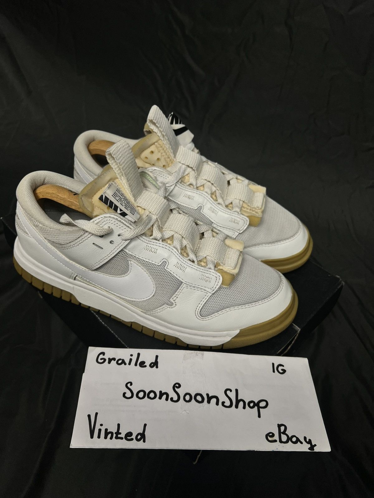 Nike Nike Dunk Low SE White / Sail Gum Retro Jumbo Size US 10 / EU 43 - 2 Thumbnail