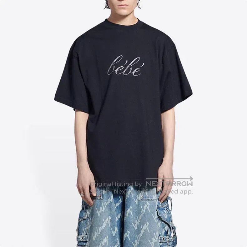 Balenciaga Balenciaga Short Sleeve T-Shirt with Sequins Size US XS / EU 42 / 0 - 7 Thumbnail