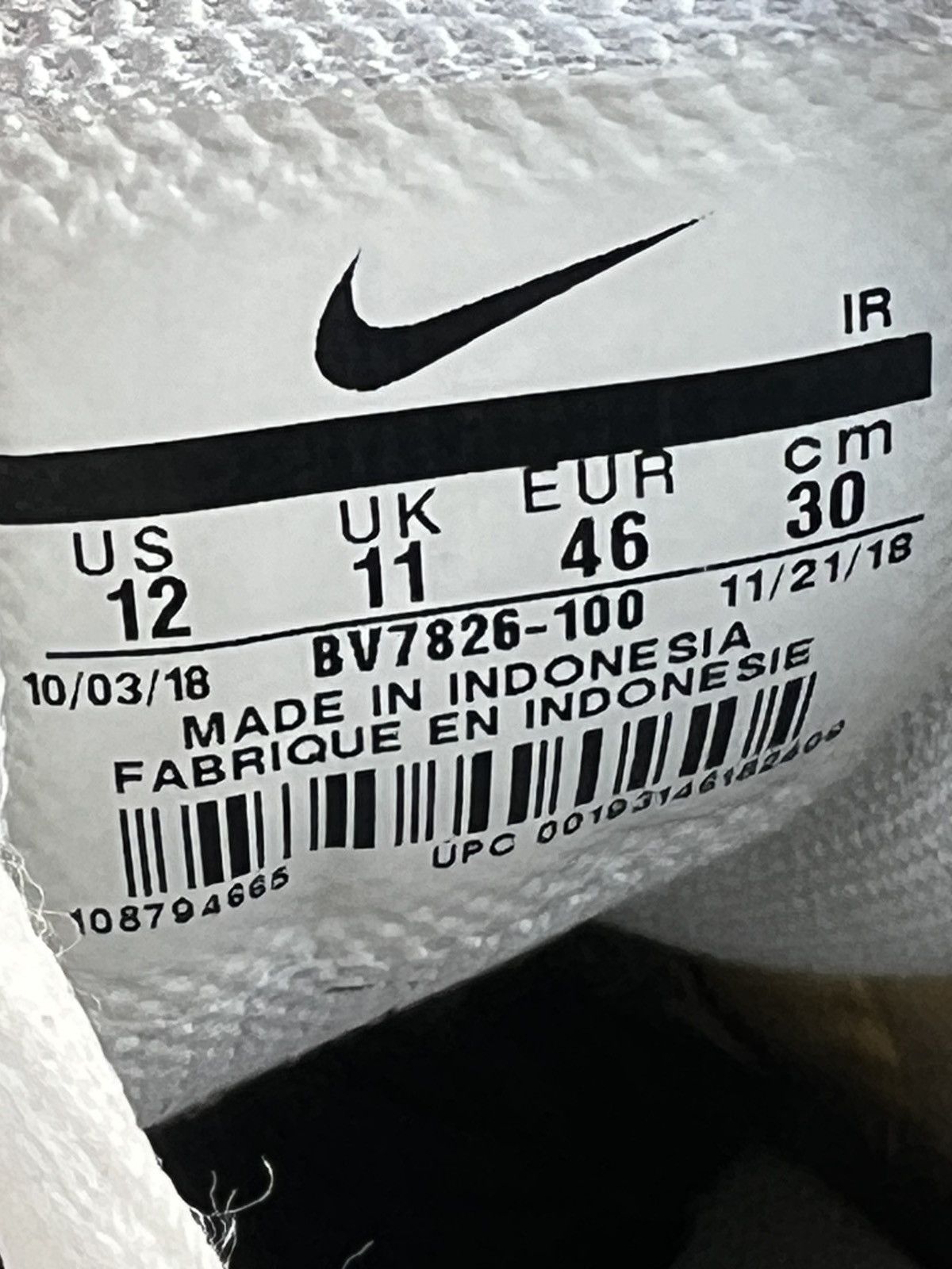 Nike CLEAN Nike Air Max Plus size 12 Mens La Requin White shoes Size US 12 / EU 45 - 13 Thumbnail