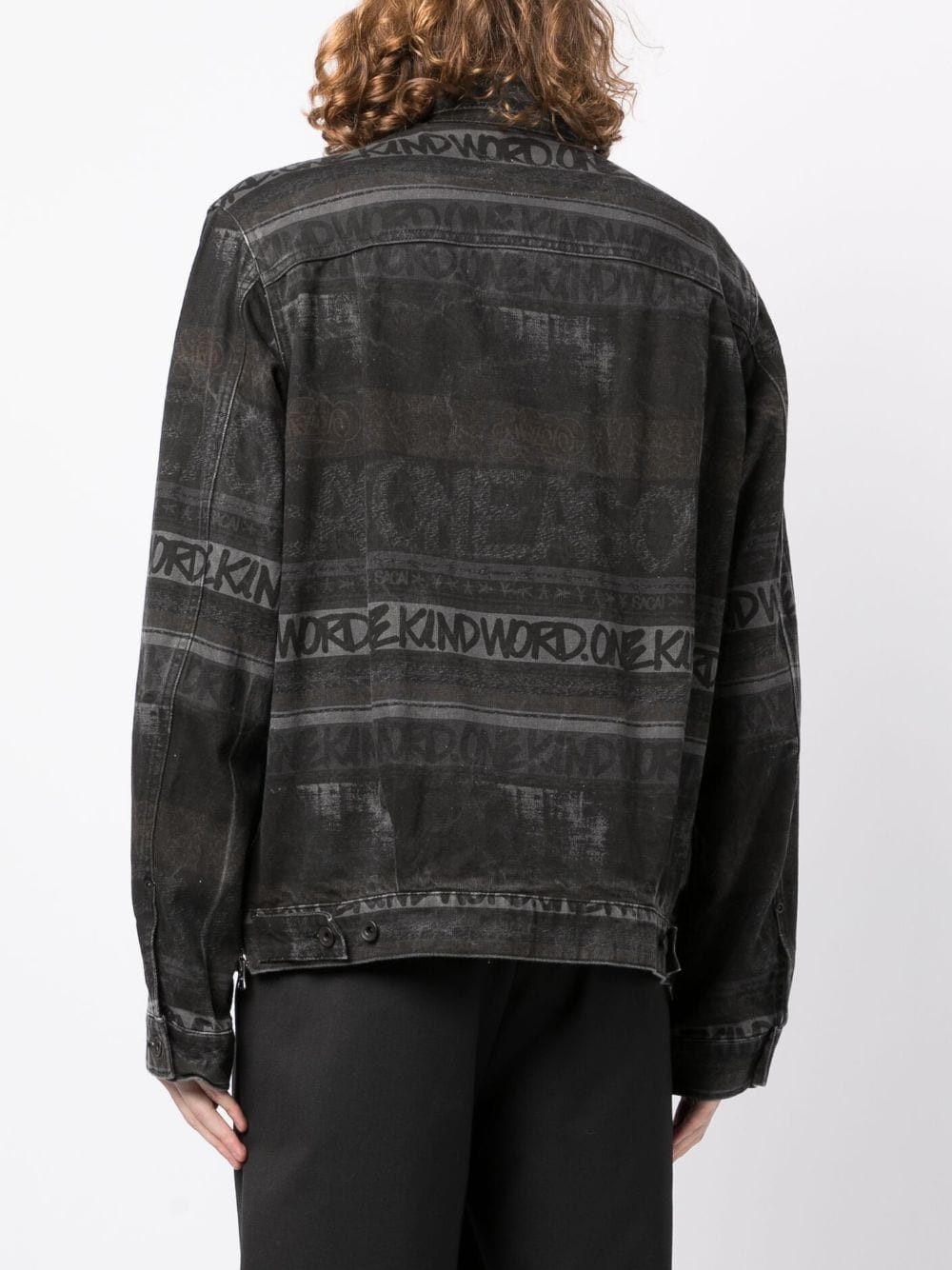 Sacai o1mris0824 Denim Jacket in Black Size US M / EU 48-50 / 2 - 6 Thumbnail