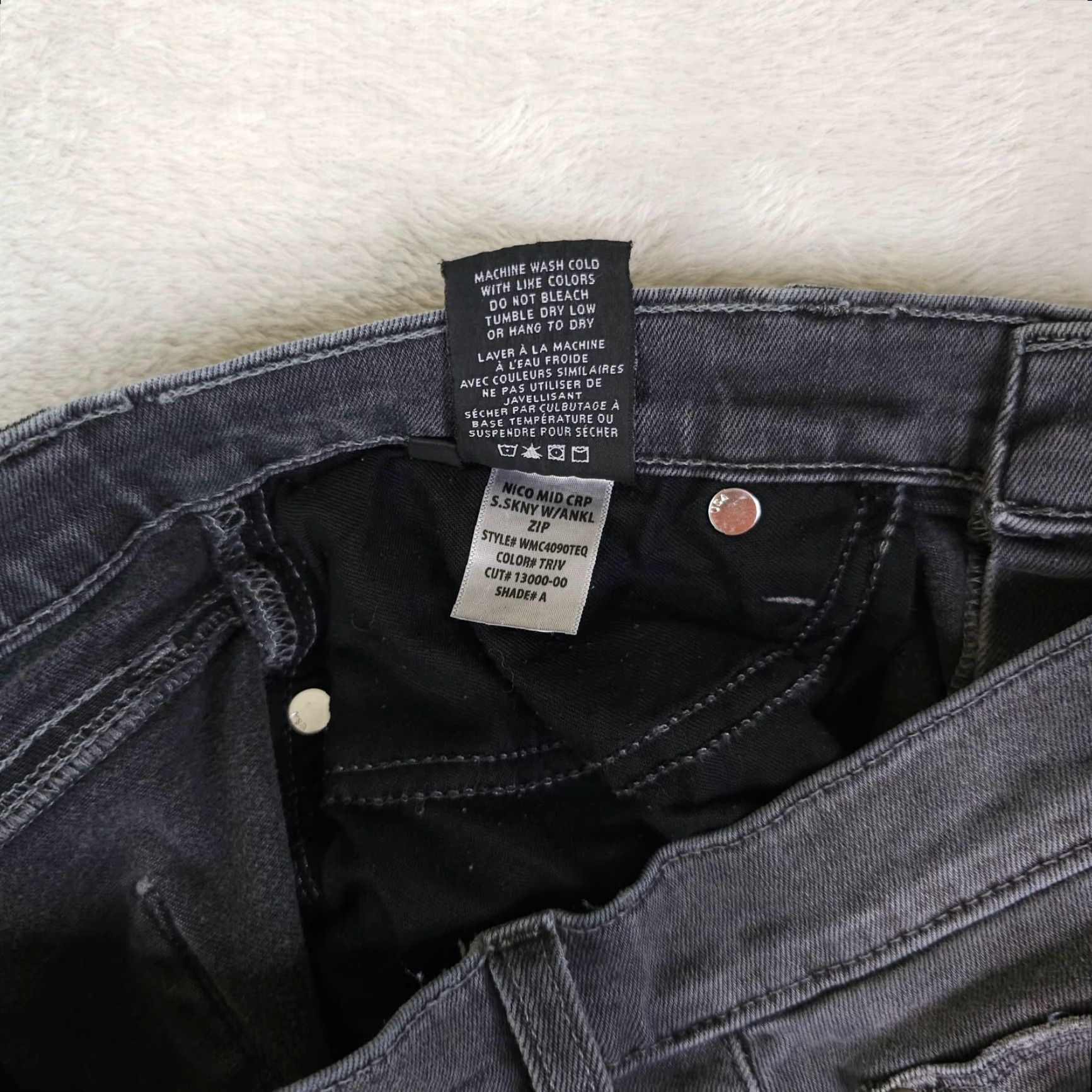 Hudson Hudson Jeans Womens 28 Gray Nico Mid Rise Crop Super Skinny Ankle Zip Stretch Jeans Size 28" / US 6 / IT 42 - 5 Thumbnail