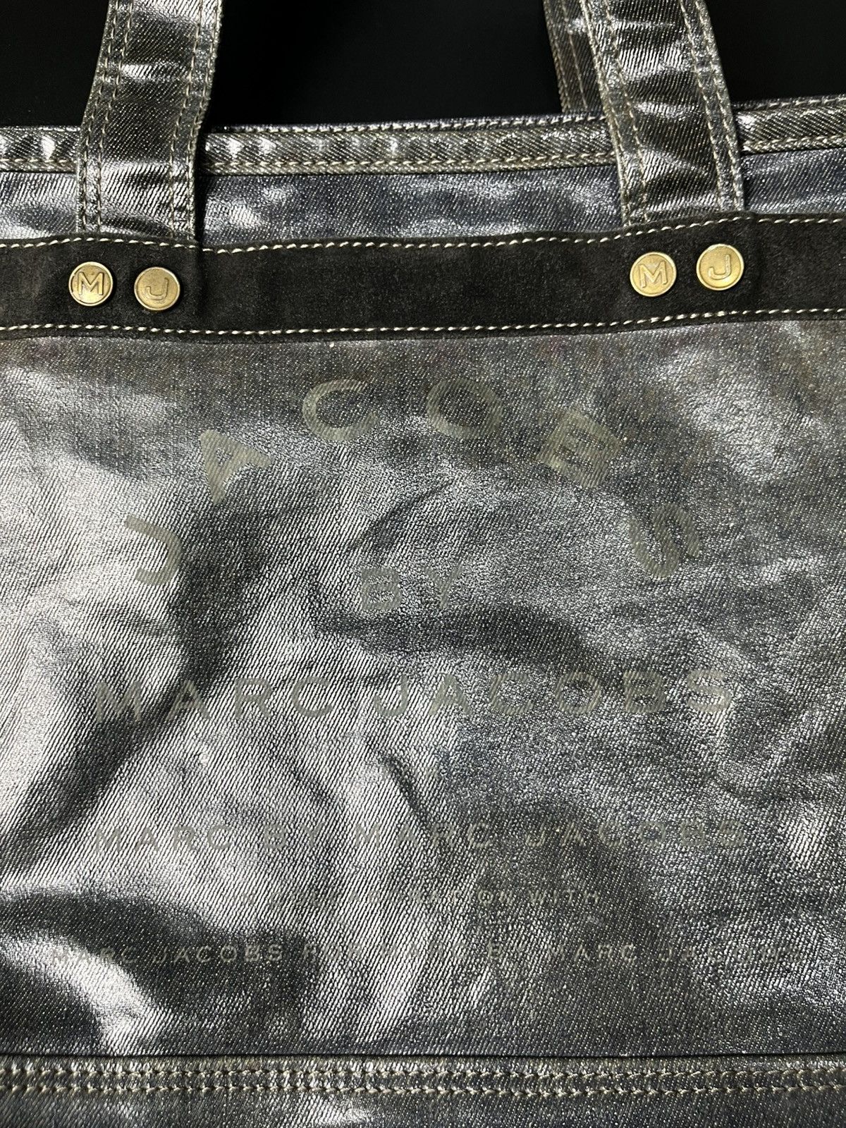 Designer × Heaven by Marc Jacobs × Marc Jacobs Rare Marc Jacobs Tote bag Jeans leather Size ONE SIZE - 5 Thumbnail