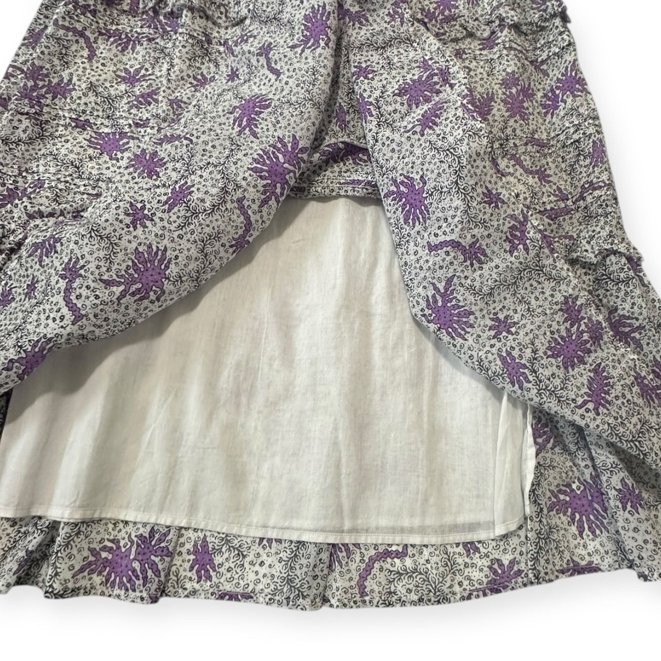 Isabel Marant Etoile Isabel Marant Étoile Diya Skirt Ecru Lilac FR34 XS NWT $455 Size 25" / US 0 / IT 36 - 10 Thumbnail