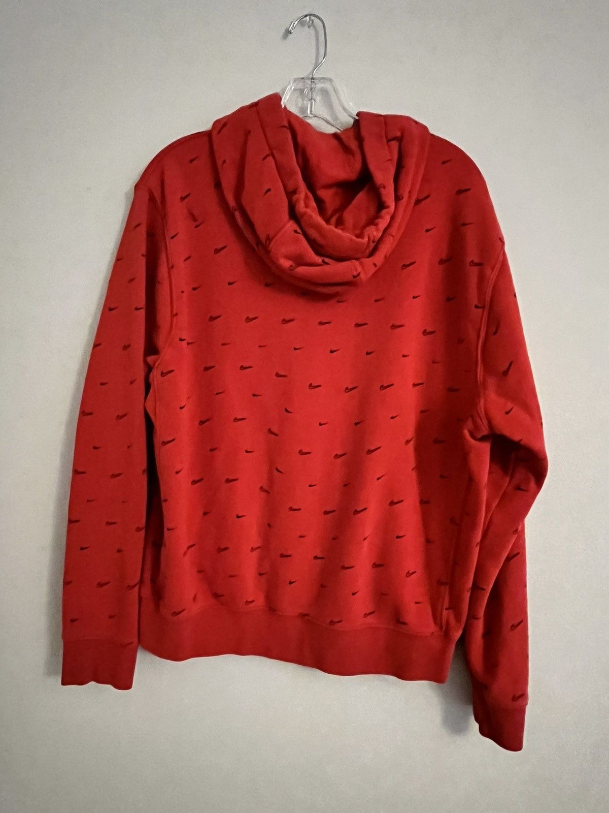Nike Nike Red Swoosh Hoodie Size US M / EU 48-50 / 2 - 2 Thumbnail