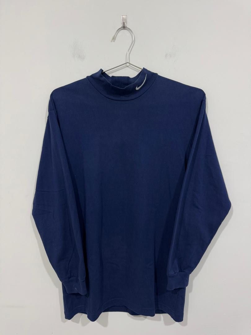 Nike × Vintage Vintage Y2K Nike Turtleneck Tee Size US M / EU 48-50 / 2 - 1 Thumbnail