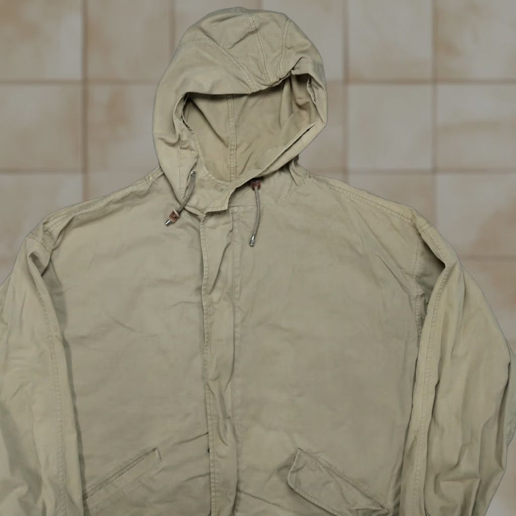 Banana Republic VINTAGE Banana Republic Jacket Mens L Brown Tan Safari Hooded Full Zip Travel VTG Jacket Size US L / EU 52-54 / 3 - 1 Thumbnail