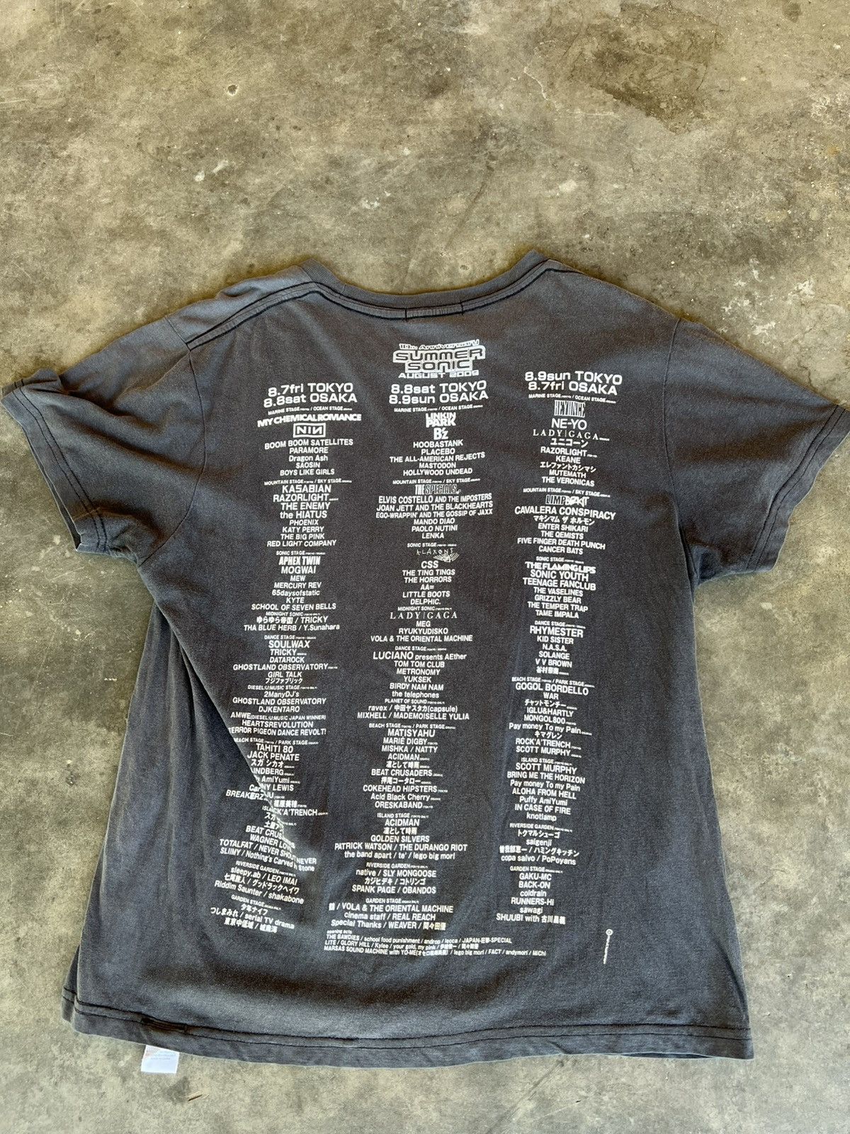 Band Tees × Vintage 2000 Summer Sonic 10th anniversary Faded Tee Size US S / EU 44-46 / 1 - 2 Thumbnail