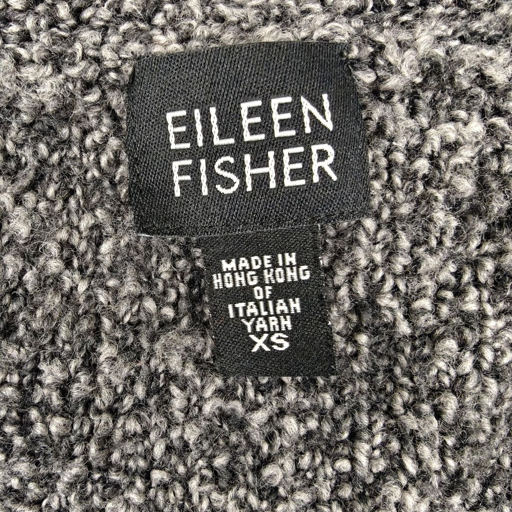 Eileen Fisher Eileen Fisher Cardigan Womens XS Gray Merino Wool V Neck Button Knit Chunky Size XS / US 0-2 / IT 36-38 - 3 Thumbnail