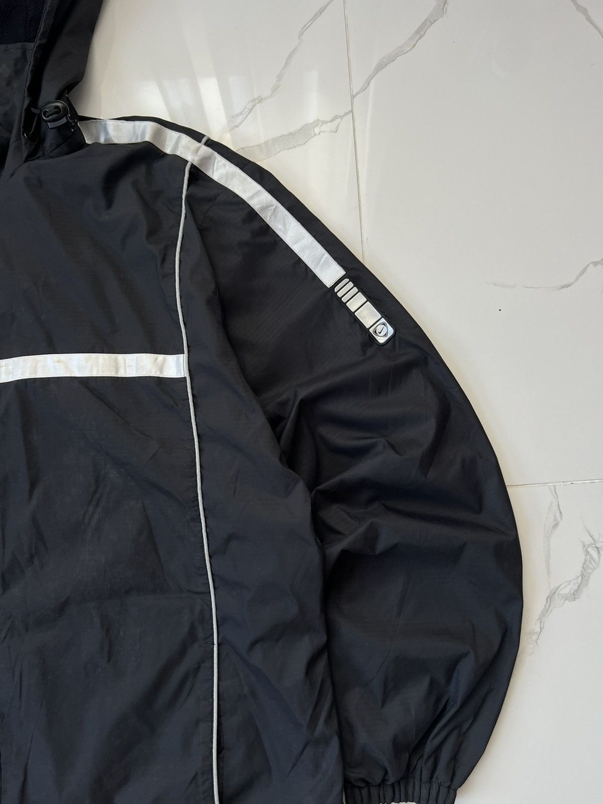 Nike × Vintage 90's NIKE TEAM RETRO GORPCORE HOODED Y2K JACKET RARE SWOOSH Size US XL / EU 56 / 4 - 2 Thumbnail