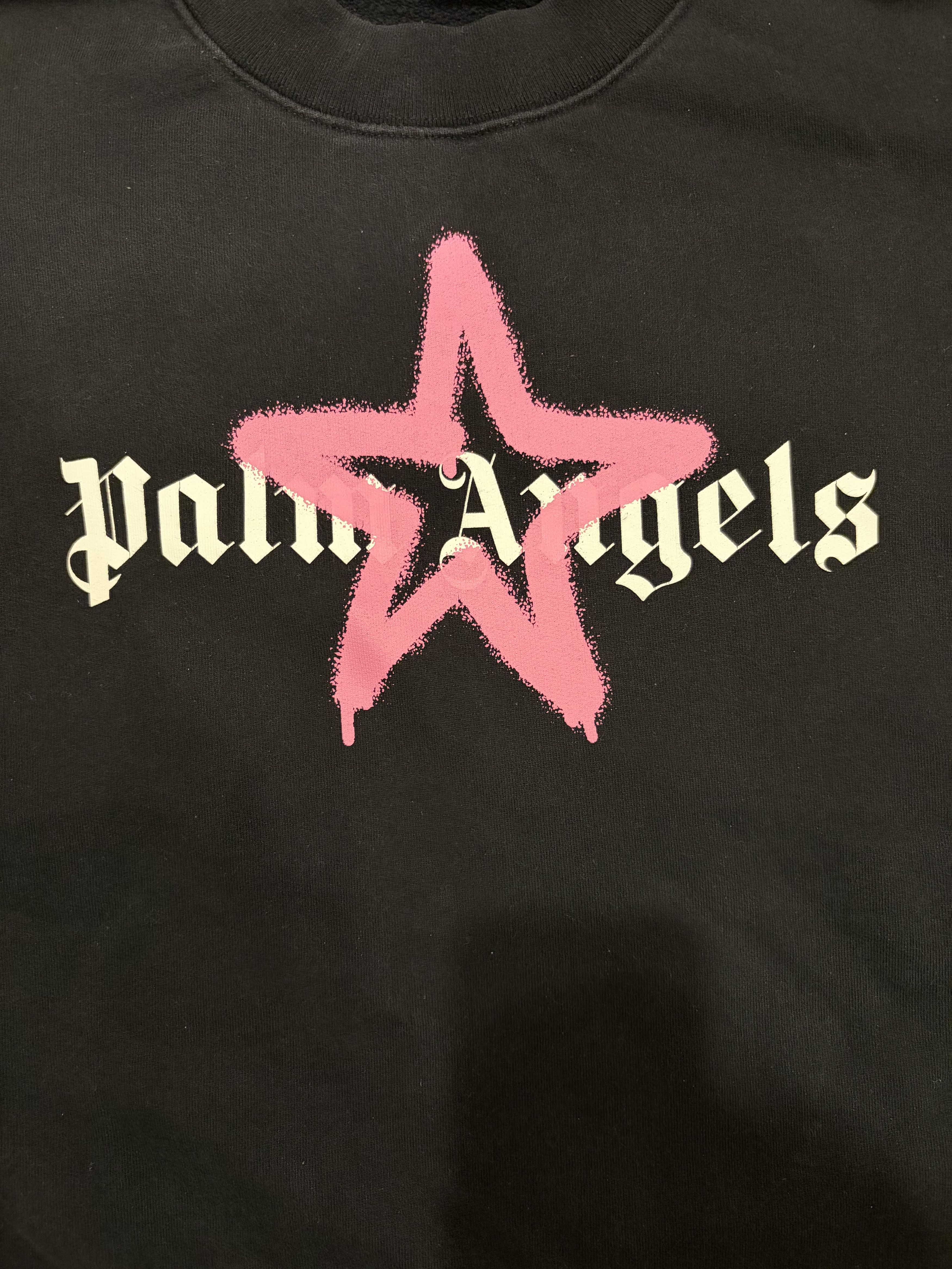 Palm Angels Palm Angels Star Sprayed Crewneck Size US M / EU 48-50 / 2 - 6 Thumbnail