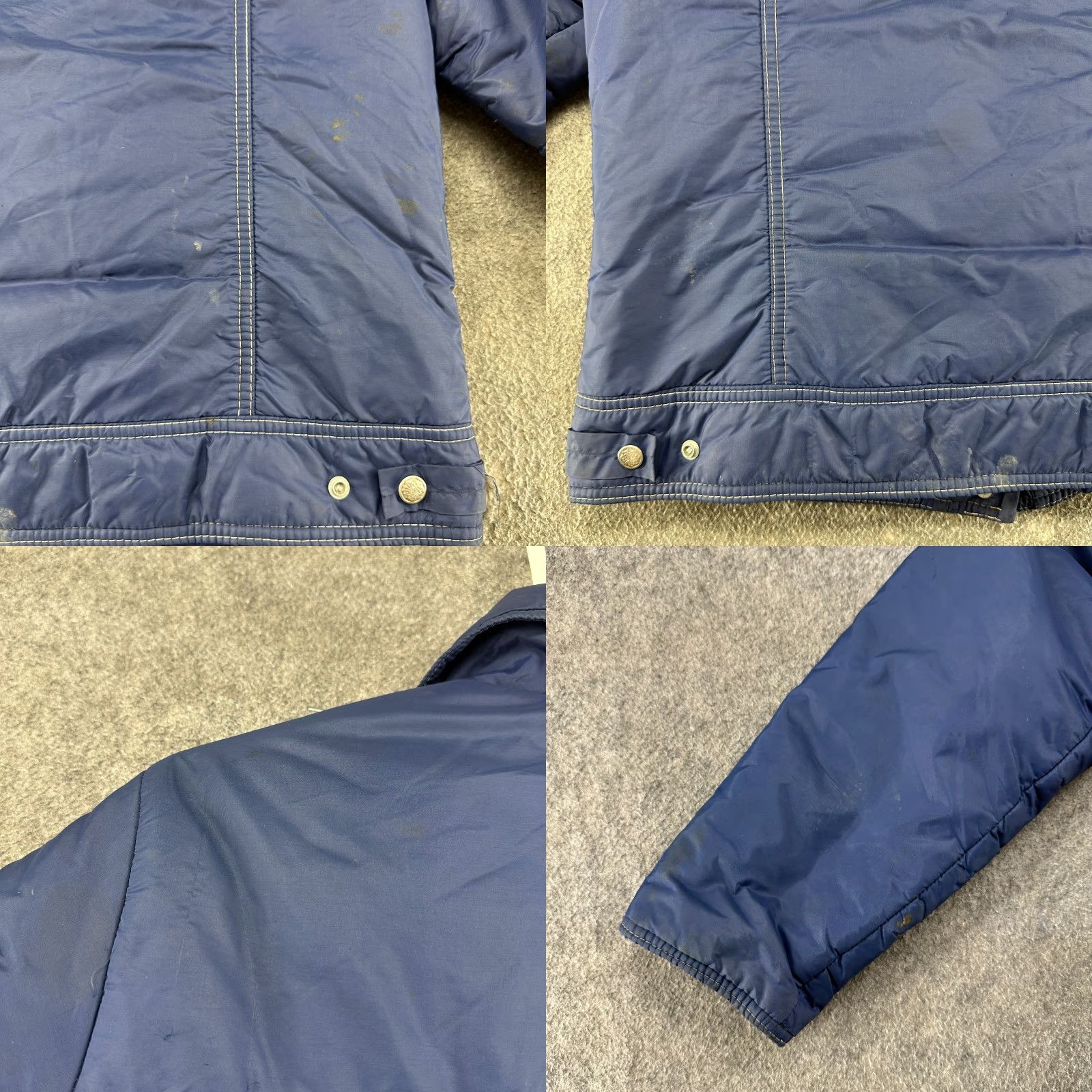 Vintage VINTAGE Black Bear Jacket Womens L Blue Navy Puffer Trucker Down Snap Talon 70s Size L / US 10 / IT 46 - 8 Thumbnail