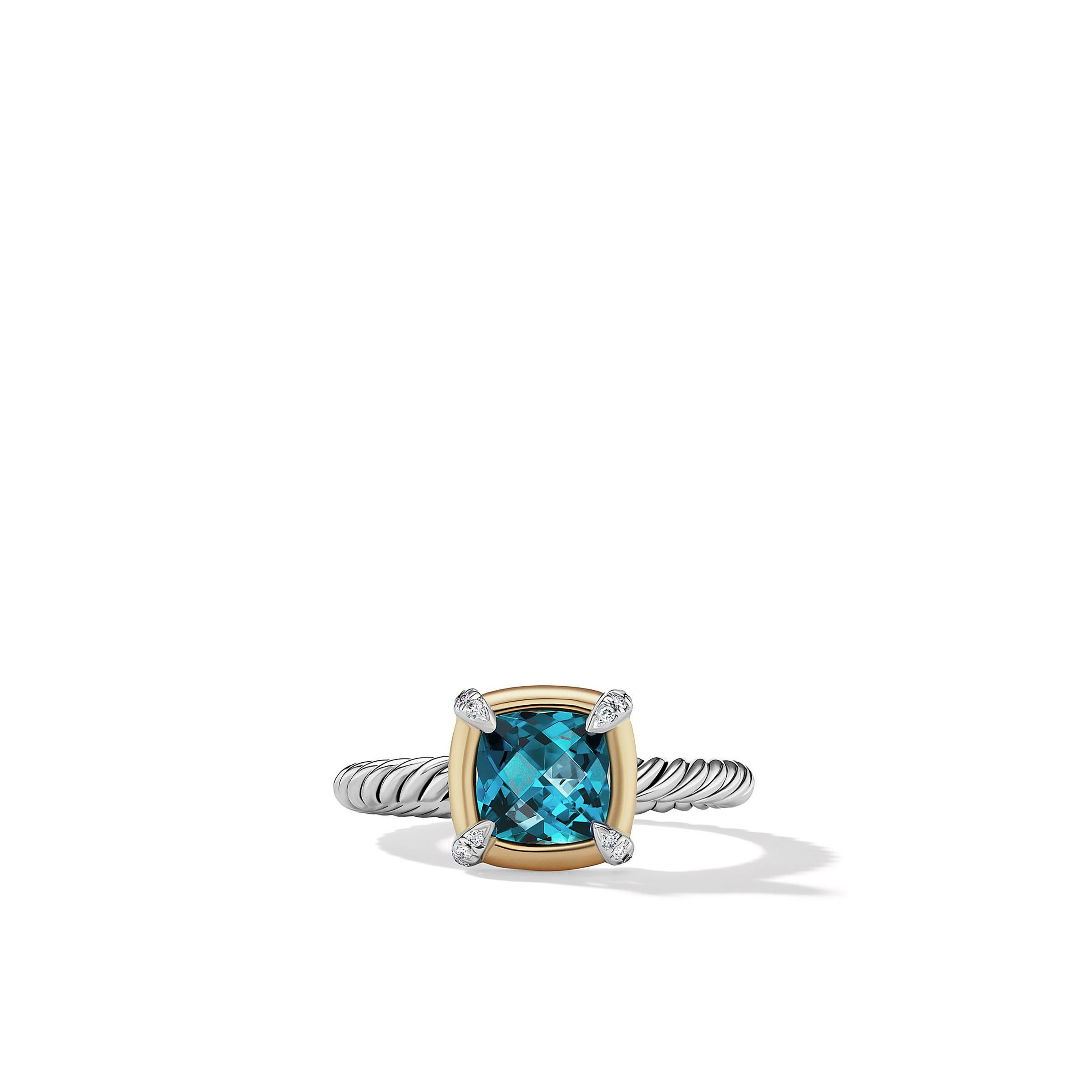 David Yurman o1w1db10526 R17114D Size:9/Chatelaine Ring in Silver Size ONE SIZE - 2 Thumbnail